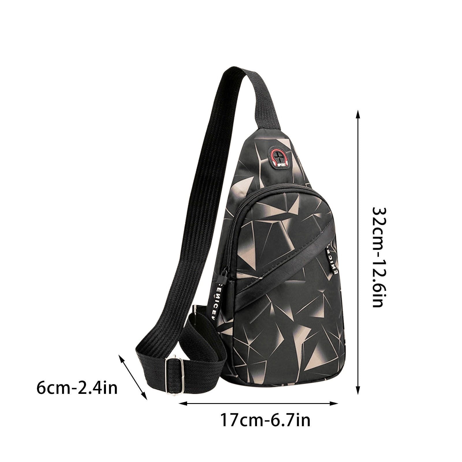 Suncoda Sling Bag for Women, Crossbody Sling Backpack Small Sling Bag Multipurpose Crossbody Shoulder Bag Travel Hiking Backpack, Sling Bag for Men #4-Coffee - Image 2