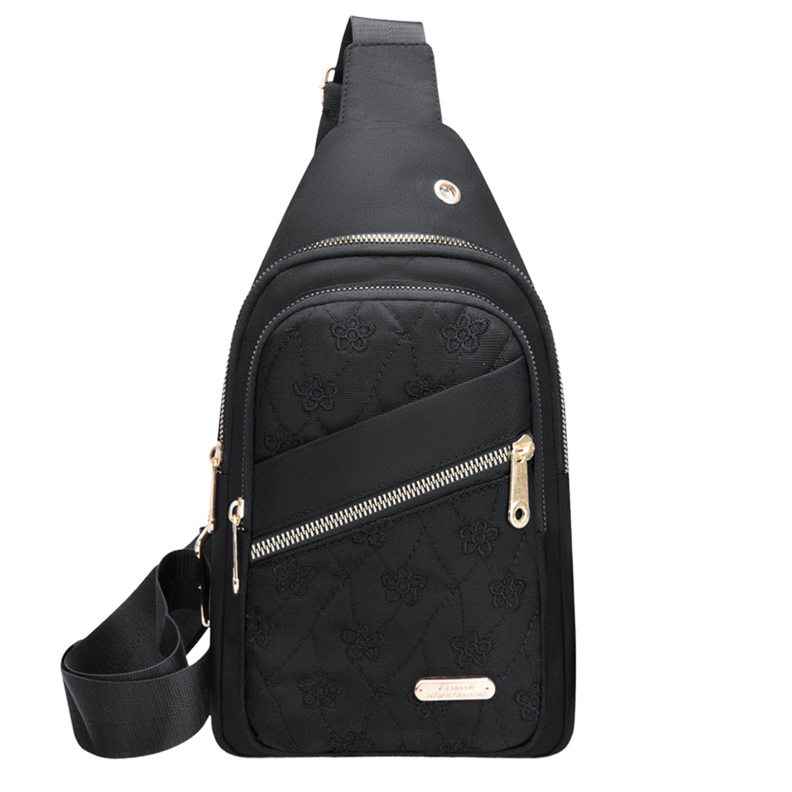Suncoda Sling Bag for Women, Crossbody Sling Backpack Small Sling Bag Multipurpose Crossbody Shoulder Bag Travel Hiking Backpack, Sling Bag for Men #5-Black - Image 2