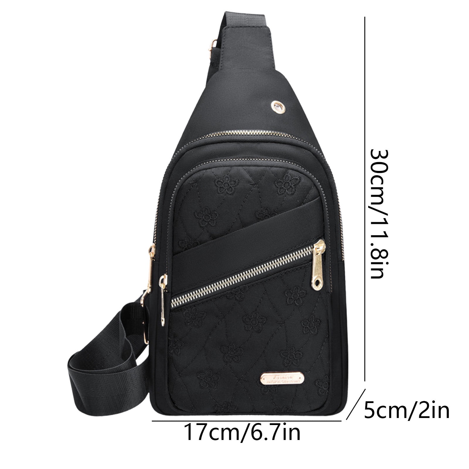 Suncoda Sling Bag for Women, Crossbody Sling Backpack Small Sling Bag Multipurpose Crossbody Shoulder Bag Travel Hiking Backpack, Sling Bag for Men #5-Black - Image 3