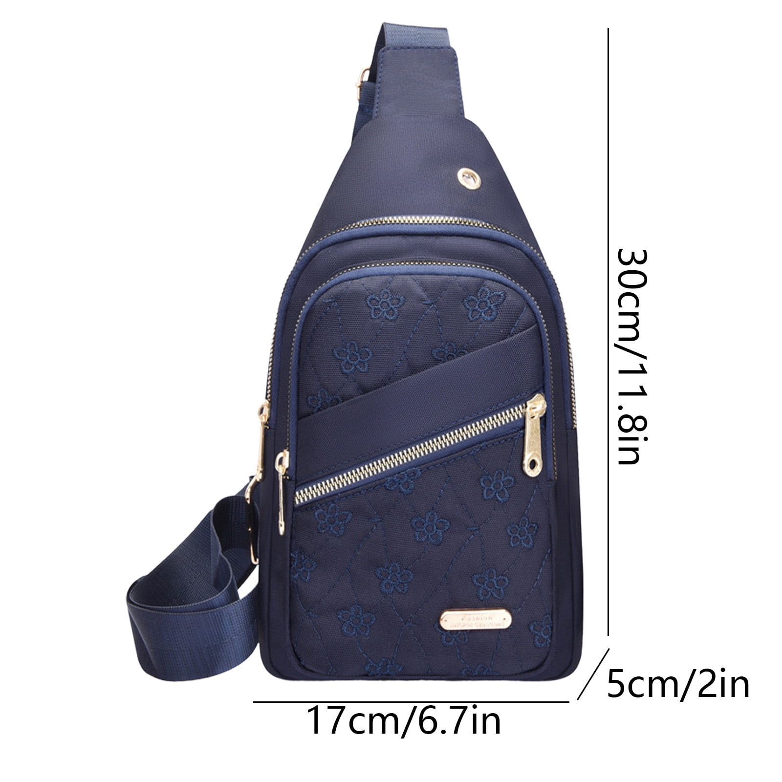 Suncoda Sling Bag for Women, Crossbody Sling Backpack Small Sling Bag Multipurpose Crossbody Shoulder Bag Travel Hiking Backpack, Sling Bag for Men #5-Blue - Image 3
