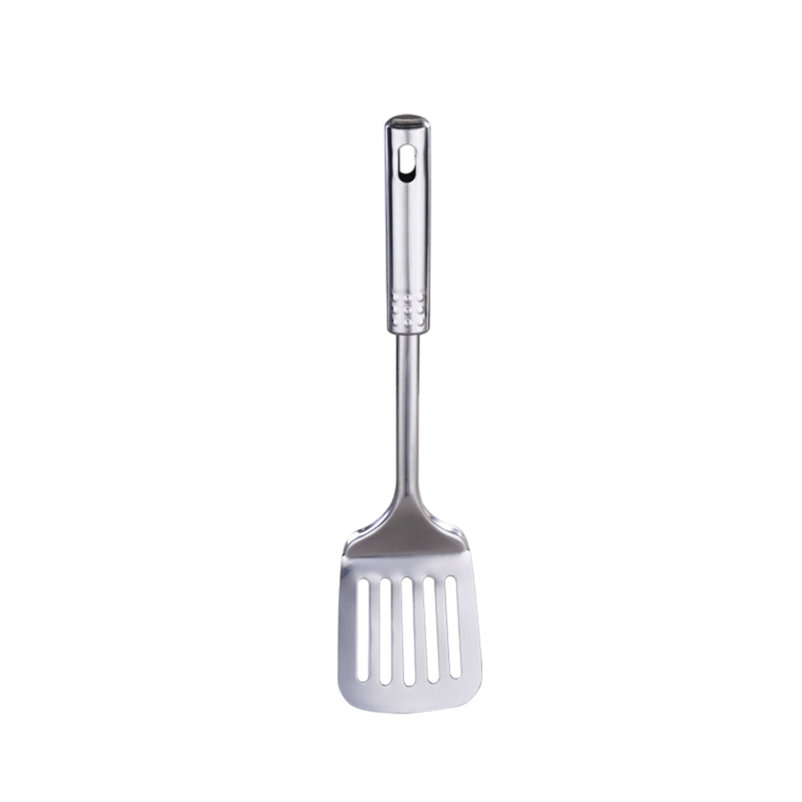 Tyidzon 13 Inch Stainless Steel Spatula Silver Slotted Metal Spatula Heavy Duty Sturdy Kitchen Spatula High Heat Resistant Fryer Barbecue Cookware Etc Kitchen Meat Spatula Silver - Image 2