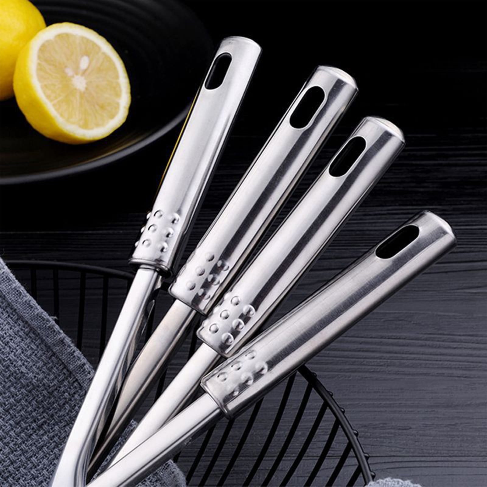 Tyidzon 13 Inch Stainless Steel Spatula Silver Slotted Metal Spatula Heavy Duty Sturdy Kitchen Spatula High Heat Resistant Fryer Barbecue Cookware Etc Kitchen Meat Spatula Silver - Image 6