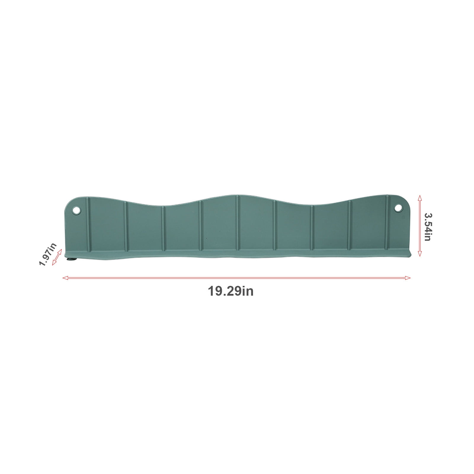 Tyidzon Silicone Sink Splash Guard 19.29X3.54X1.97 Inch Water Splash Guard for Kitchen and Bathroom Kitchen Sink Splash Guard with Suction Cup Green - Image 3