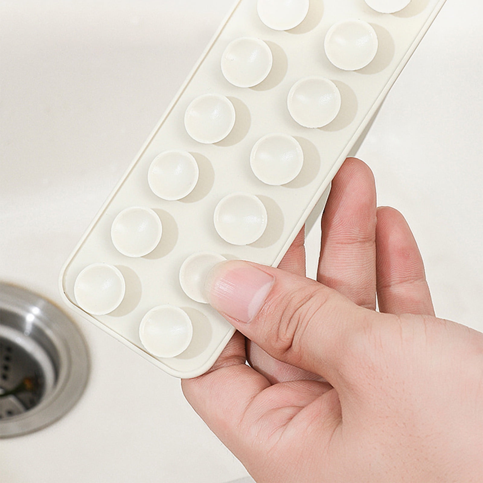 Tyidzon Silicone Sink Splash Guard 19.29X3.54X1.97 Inch Water Splash Guard for Kitchen and Bathroom Kitchen Sink Splash Guard with Suction Cup White - Image 4