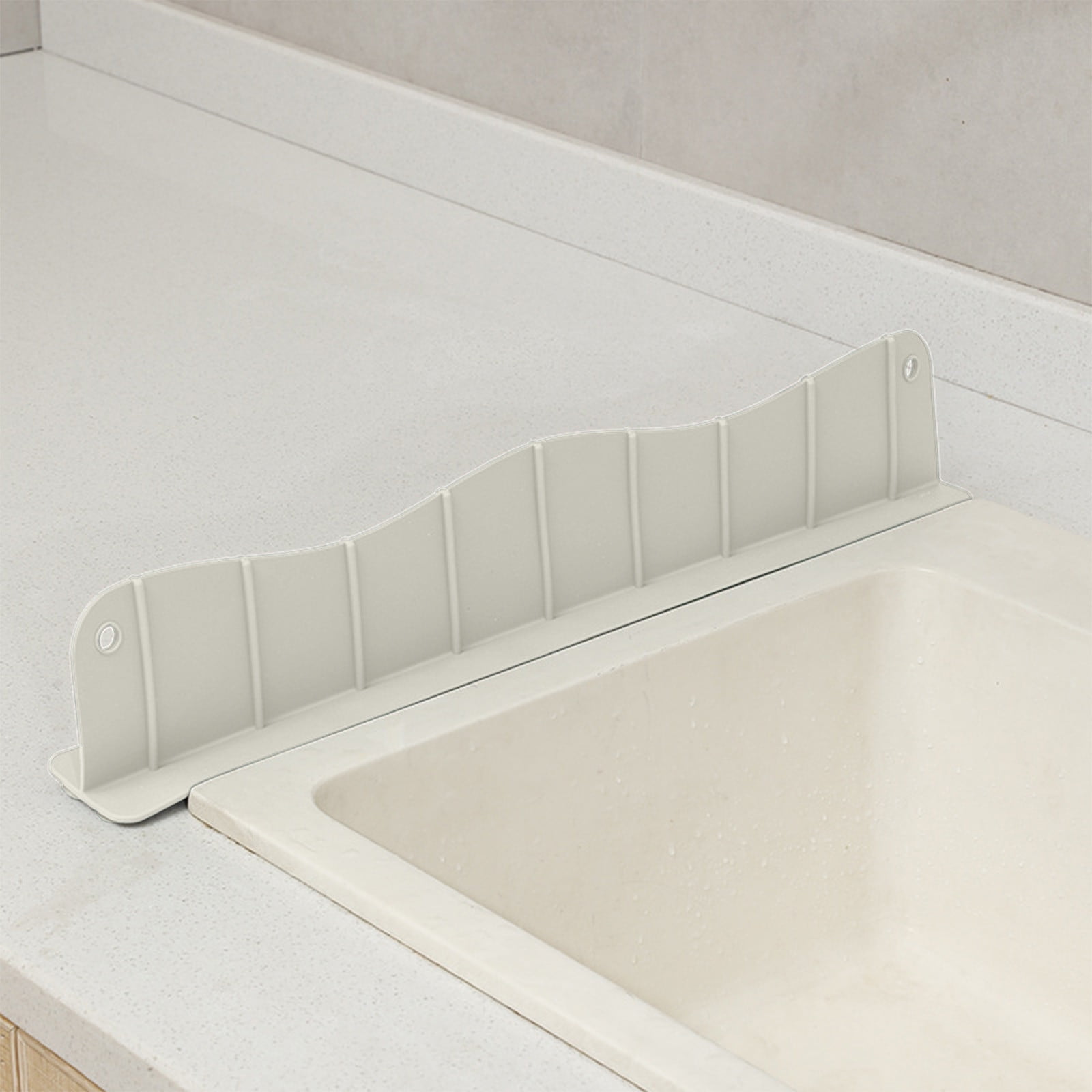 Tyidzon Silicone Sink Splash Guard 19.29X3.54X1.97 Inch Water Splash Guard for Kitchen and Bathroom Kitchen Sink Splash Guard with Suction Cup White - Image 7
