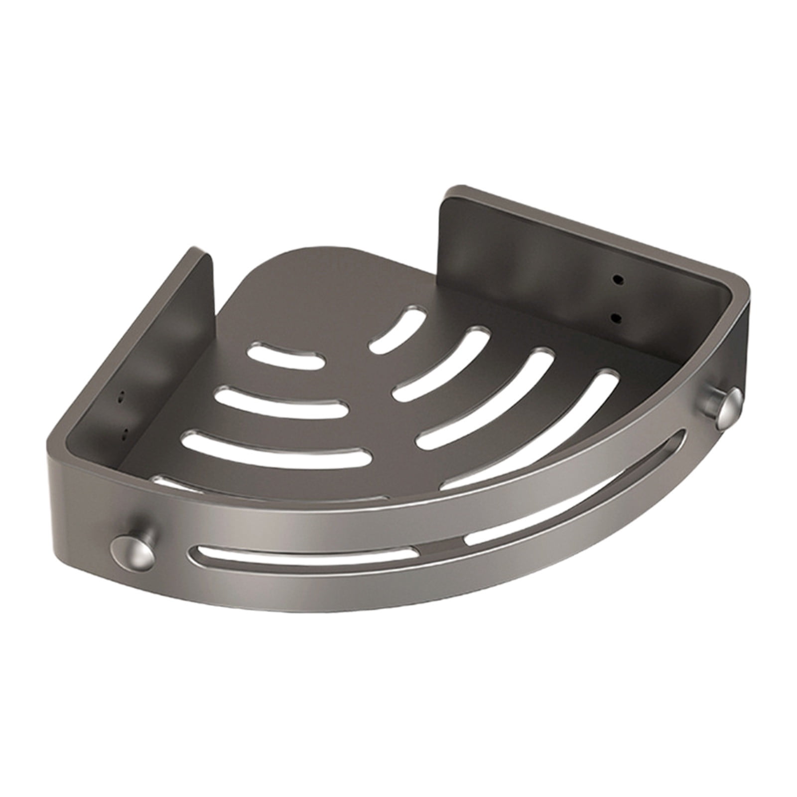 Tyidzon Bathroom Corner Shelf Gray Wall Mounted Corner Shower Caddy Kitchen Corner Shelves No Drill Shower Organizer Gray - Image 2