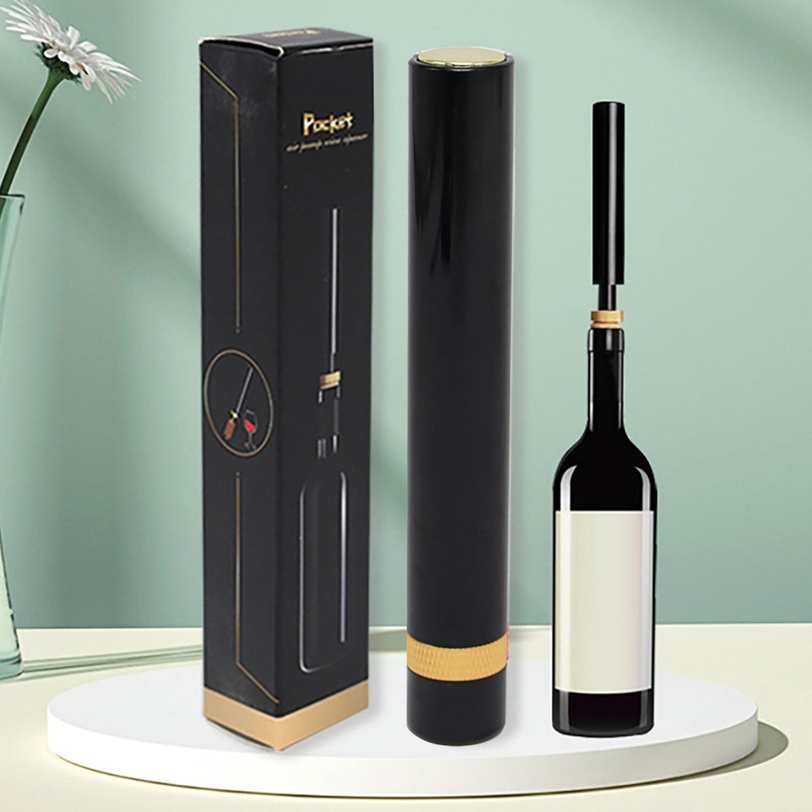 JWDX Bottle Opener Clearance, Innovative Needle Air Pressure Stylish Wine Opener Portable Home Quick Opening Tool Designed for Those Pursuing Taste. Gold - Image 2