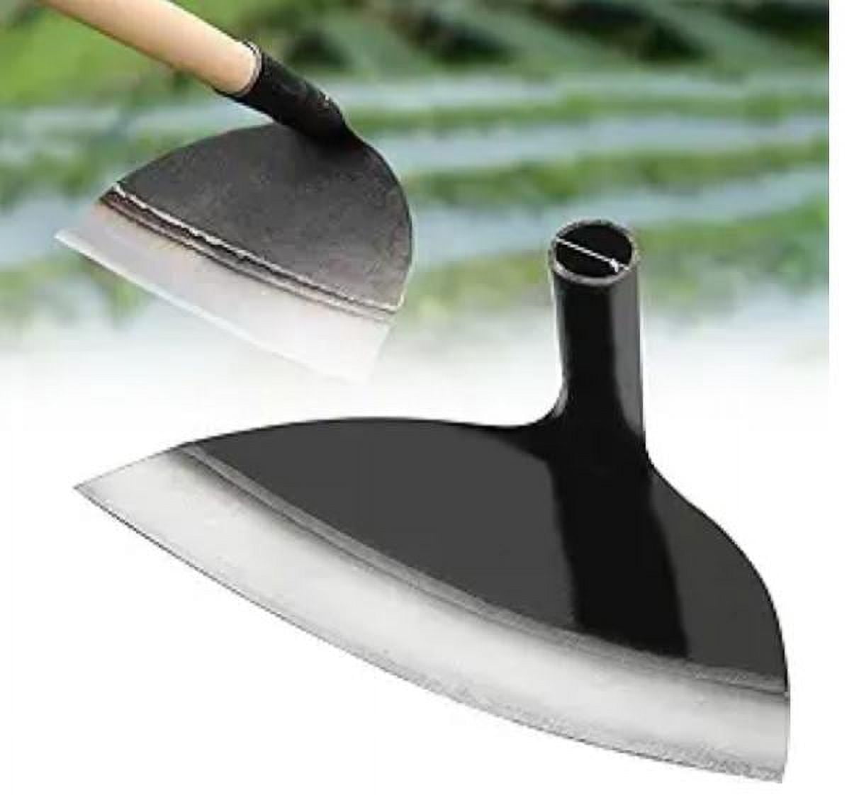 JWDX Trim Tool Clearance! Heavy Duty Steel Farm Gardening Weeding Hoe Head 2024 New Replacement Handheld Stainless Steel Garden Hoe for Weeding Hoe Garden Tool for Garden Farm and Backyard Black - Image 2