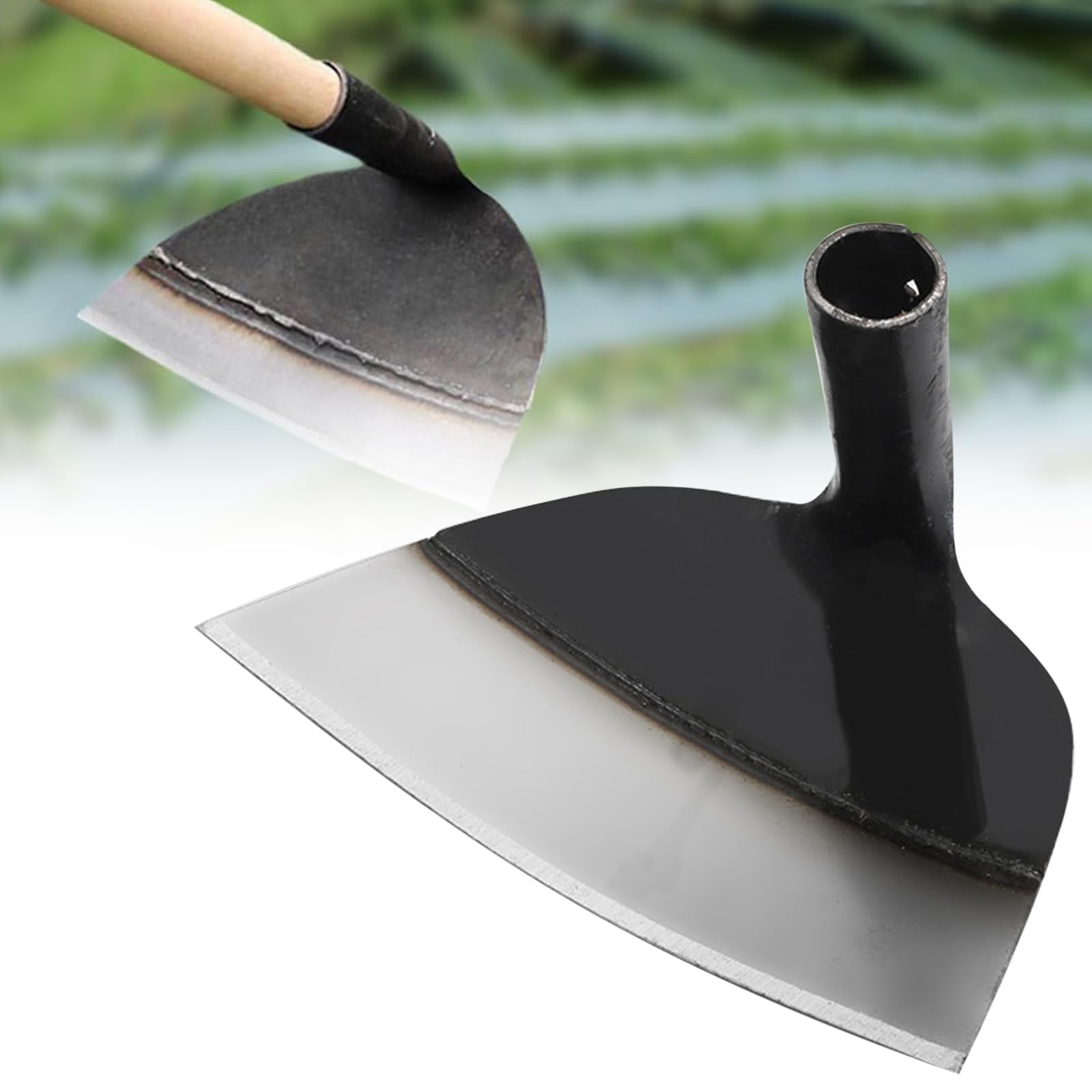 JWDX Trim Tool Clearance! Heavy Duty Steel Farm Gardening Weeding Hoe Head 2024 New Replacement Handheld Stainless Steel Garden Hoe for Weeding Hoe Garden Tool for Garden Farm and Backyard Black - Image 3