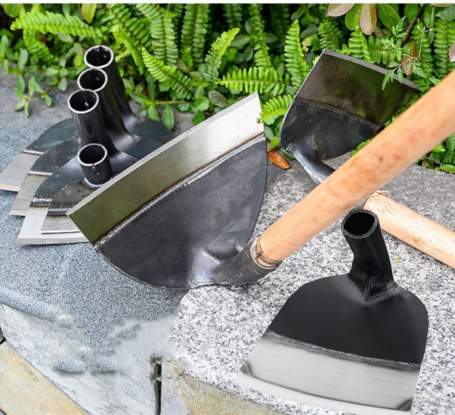 JWDX Trim Tool Clearance! Heavy Duty Steel Farm Gardening Weeding Hoe Head 2024 New Replacement Handheld Stainless Steel Garden Hoe for Weeding Hoe Garden Tool for Garden Farm and Backyard Black - Image 7