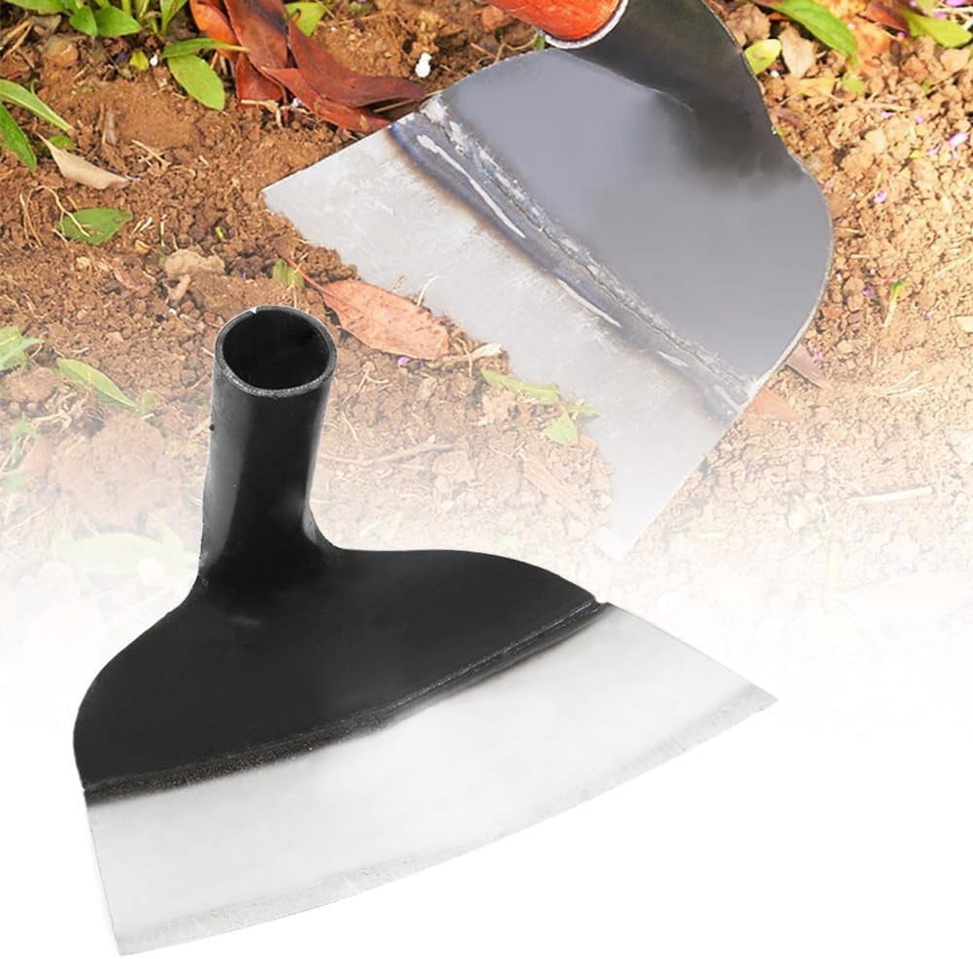 JWDX Trim Tool Clearance! Heavy Duty Steel Farm Gardening Weeding Hoe Head 2024 New Replacement Handheld Stainless Steel Garden Hoe for Weeding Hoe Garden Tool for Garden Farm and Backyard Black - Image 8