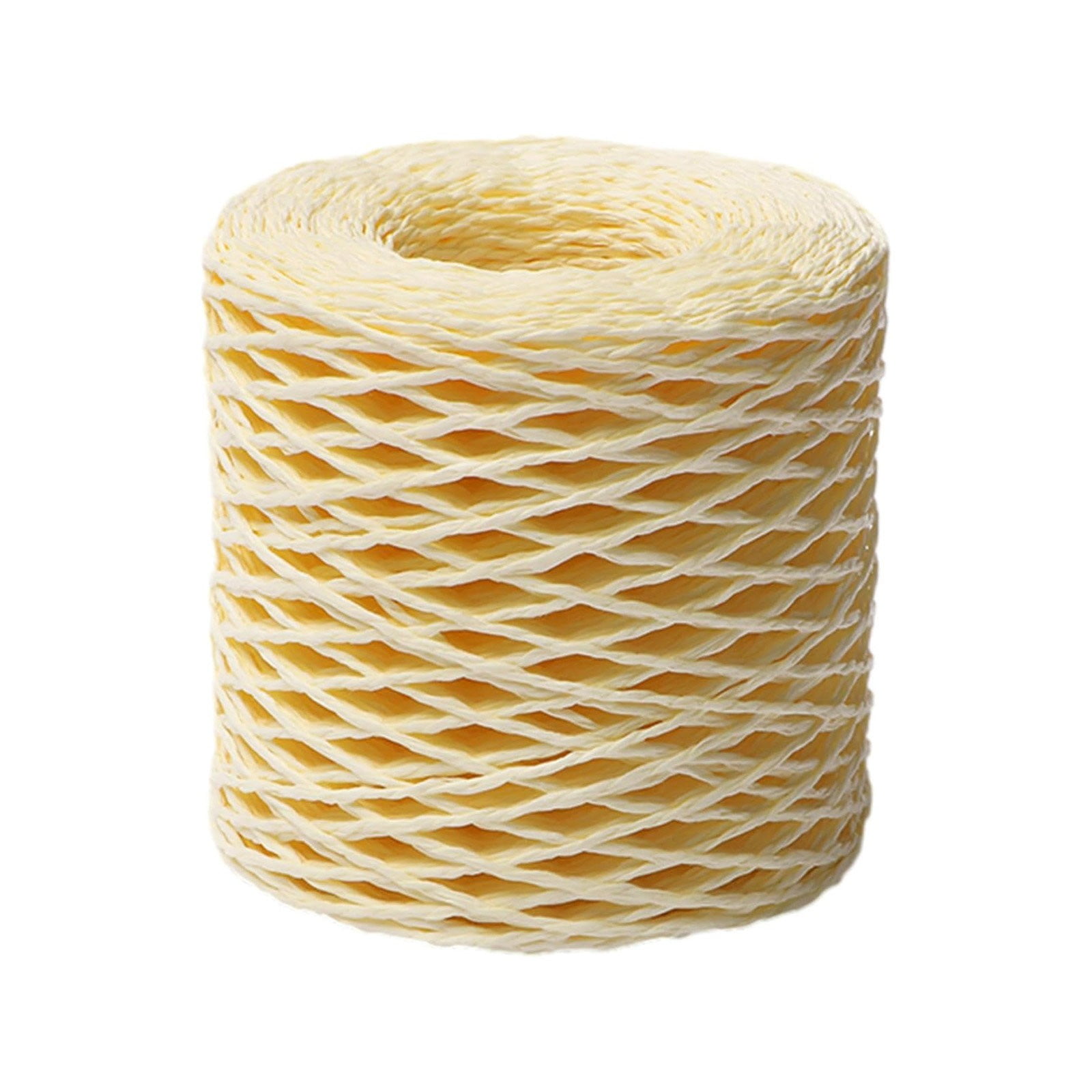 JWDX Needle and Thread Kit! Raffia for Crafts 150M Natural Raffia Yarn Raffia Yarn for Crocheting Raffia Paper Ribbon Natural Raffia Spool for Making Beach Bags Gift Wrapping Decorations Features: Off-White - Image 1