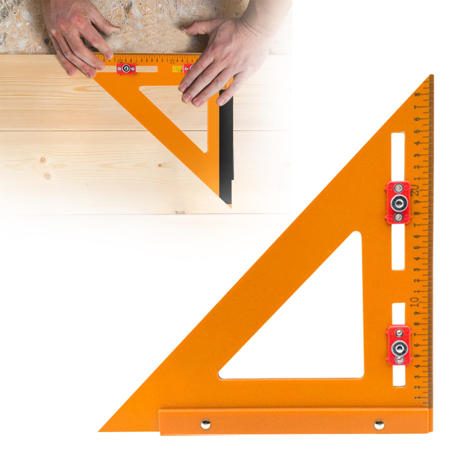 Clearance Back to School Supplies! JWDX Right Angle Ruler Punching Positioning Triangle Ruler B, for Dormitories, Apartments, Shared Spaces and Study Areas (Include: 1*Triangle Ruler) Clearance Sale B - Image 2