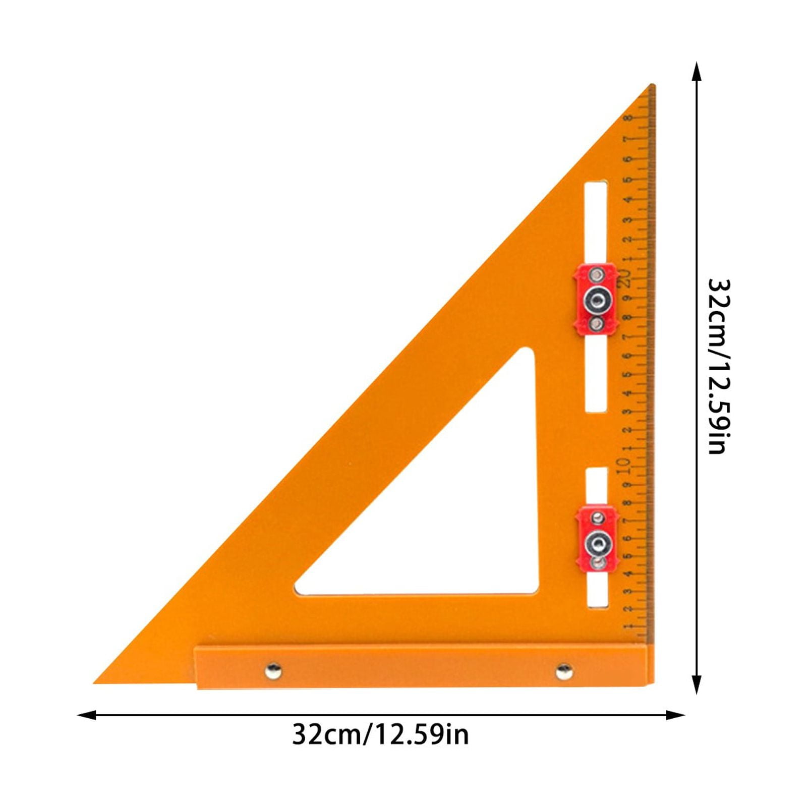 Clearance Back to School Supplies! JWDX Right Angle Ruler Punching Positioning Triangle Ruler B, for Dormitories, Apartments, Shared Spaces and Study Areas (Include: 1*Triangle Ruler) Clearance Sale B - Image 3