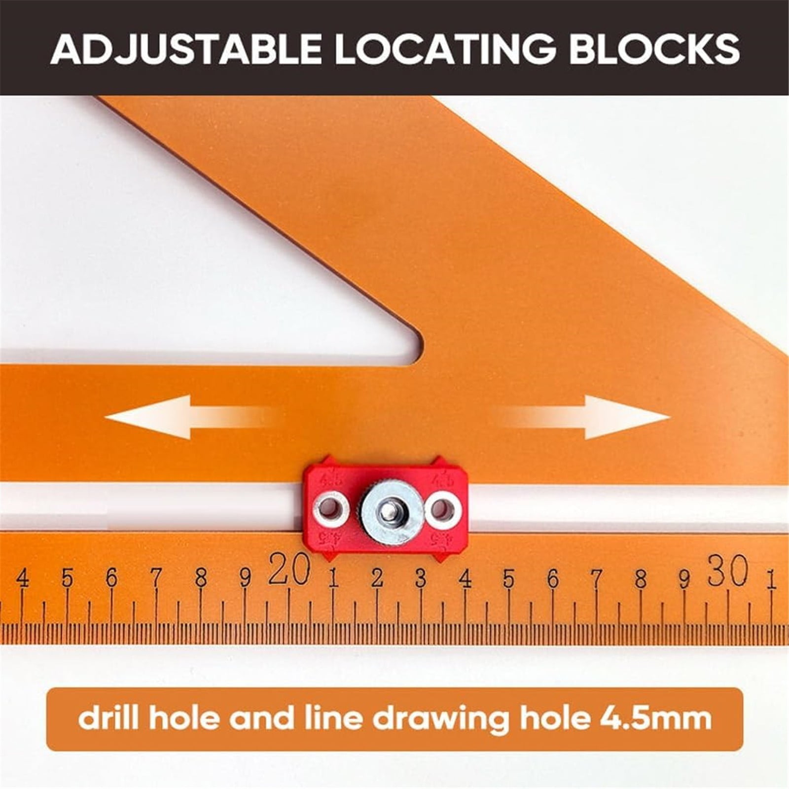 Clearance Back to School Supplies! JWDX Right Angle Ruler Punching Positioning Triangle Ruler B, for Dormitories, Apartments, Shared Spaces and Study Areas (Include: 1*Triangle Ruler) Clearance Sale B - Image 7