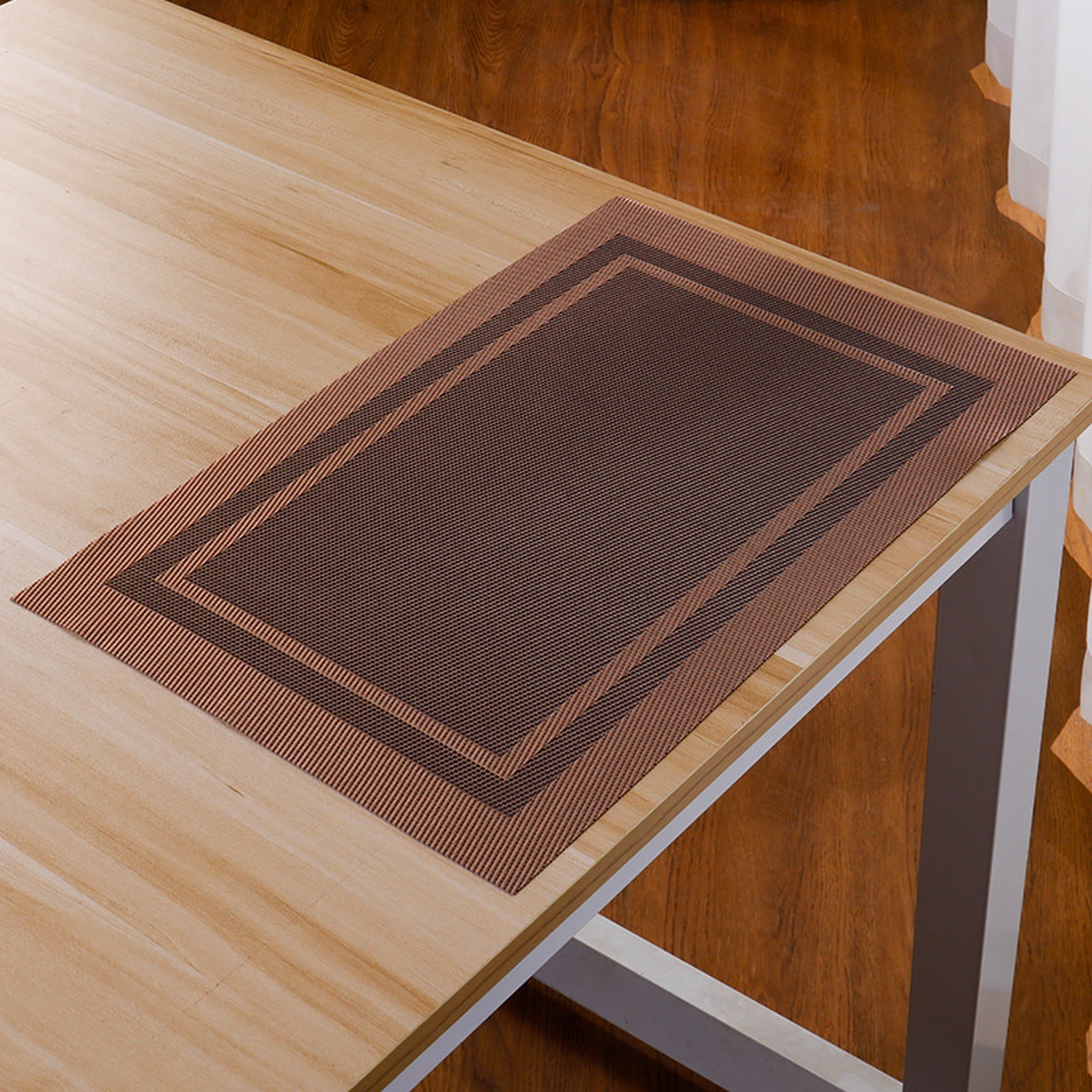 JWDX Placemat Clearance, Elegant Placemats Placemats Stain Pvc Table Mats Woven Vinyl Placemats Placemats for Dining Table EA - Image 2