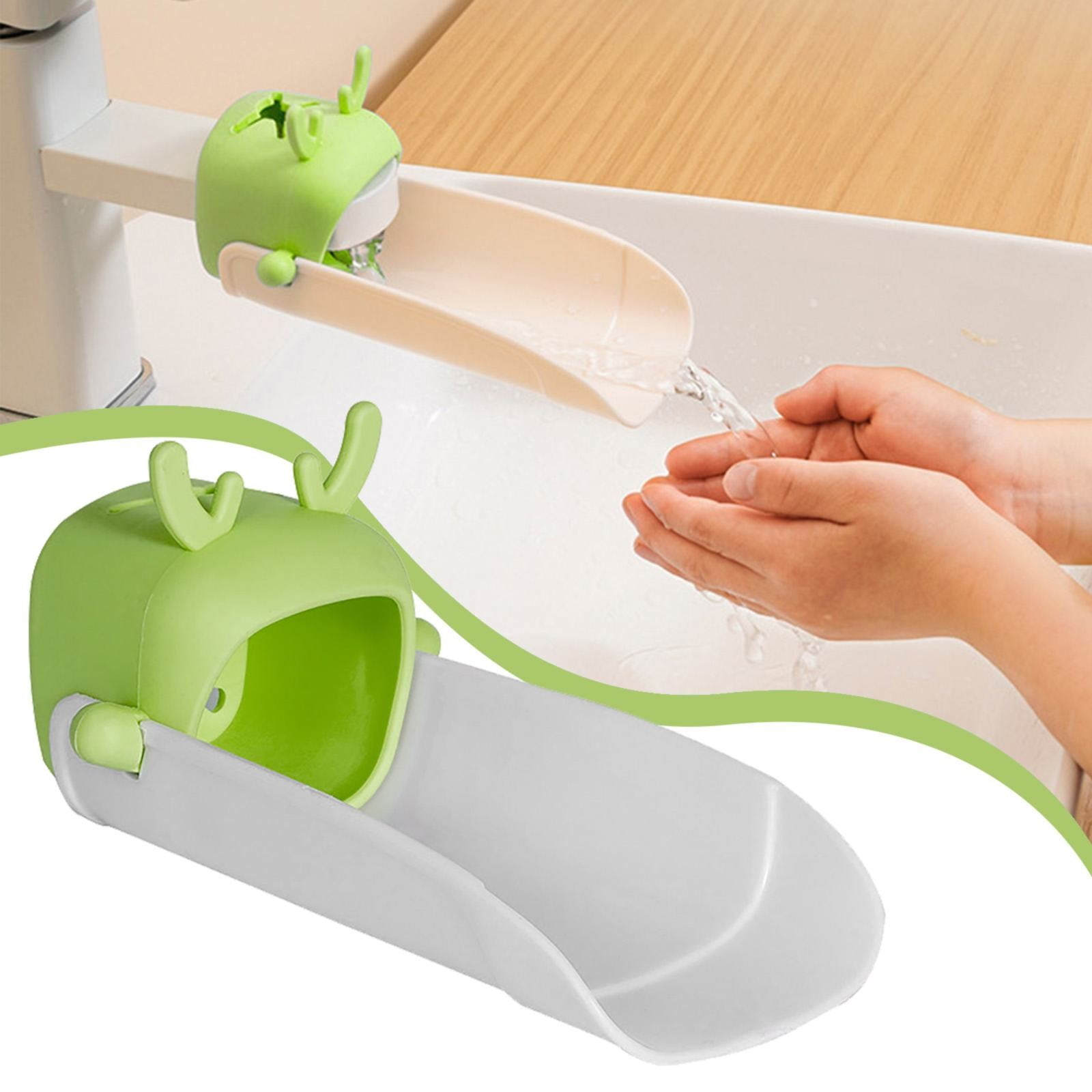 Faucets Clearance! JWDX Faucet Extender Blue, Handwashing Extender Children'S Handwashing Aid Kitchen Faucet Water Sink Splash Proof Spreader Extended Anti Splash Water B - Image 2