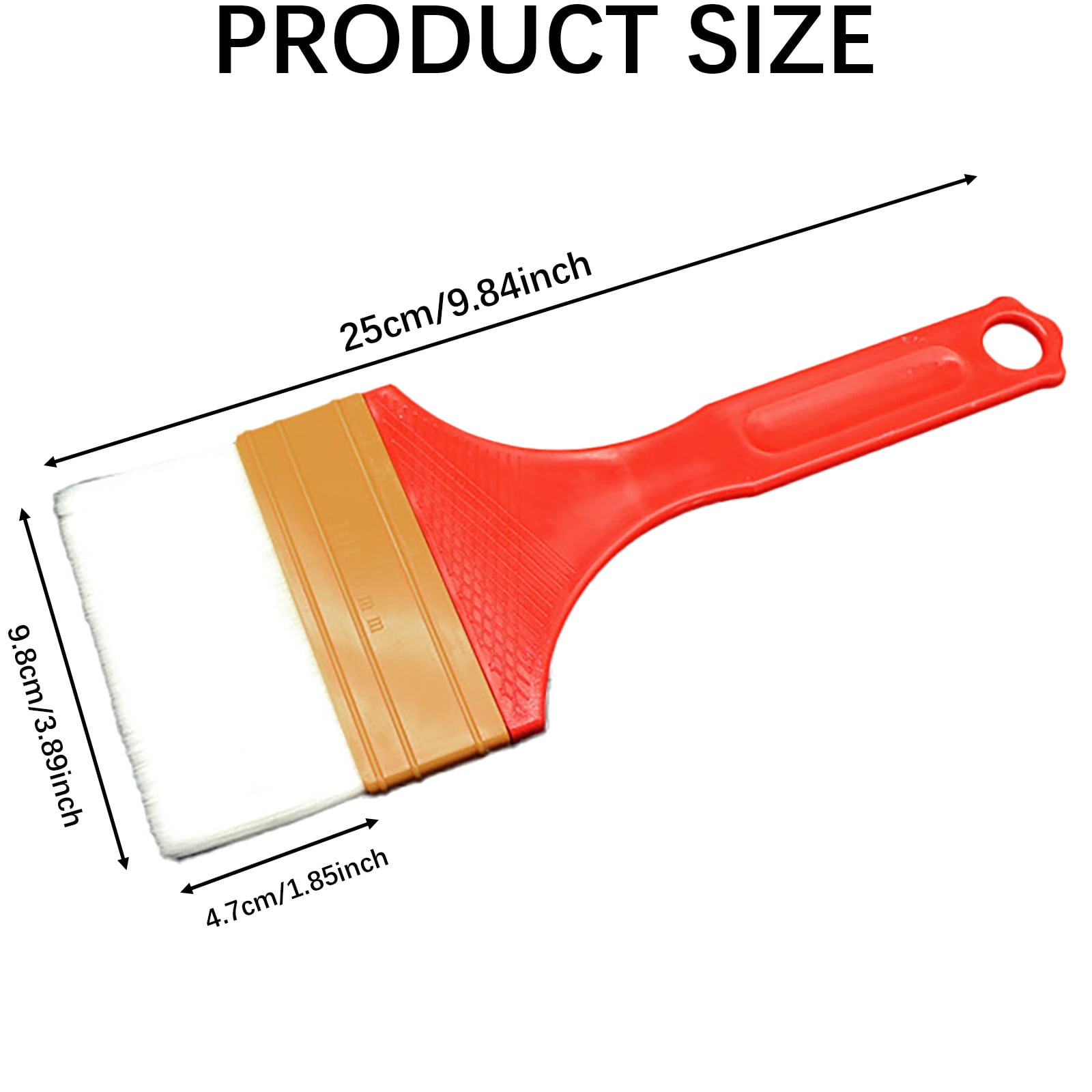 Silicone Oil Brush Clearance! JWDX Soft Brush, Plastic Handled Paint Brushes 3 Sizes Home Decor Wall Painting Tools C - Image 2