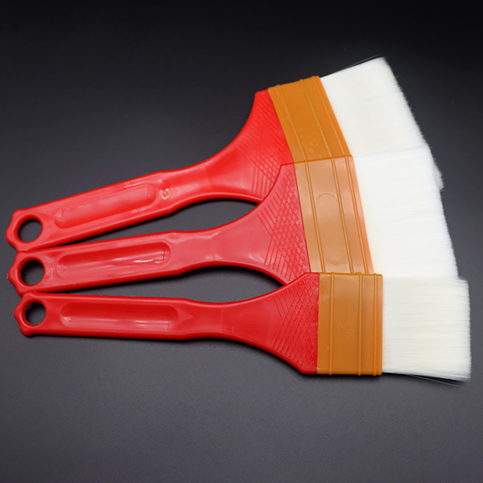 Silicone Oil Brush Clearance! JWDX Soft Brush, Plastic Handled Paint Brushes 3 Sizes Home Decor Wall Painting Tools C - Image 4