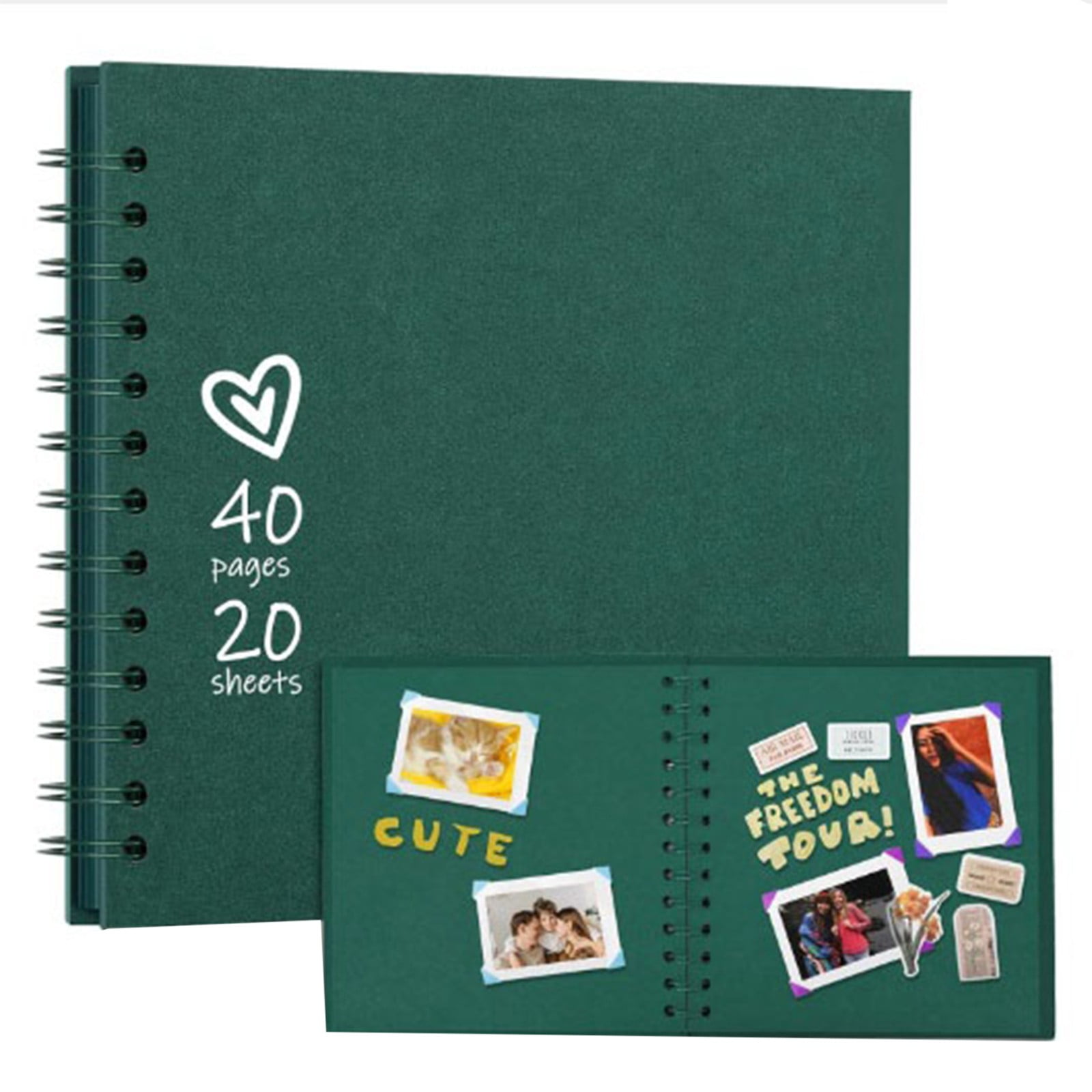 Greeting Card Clearance! JWDX (Green) Diy Wedding Baby Scrapbook Album, Create Your Own Diy Wedding and Baby Scrapbook Photo Albums The Perfect Way To Remember The Beautiful Moments! B - Image 1