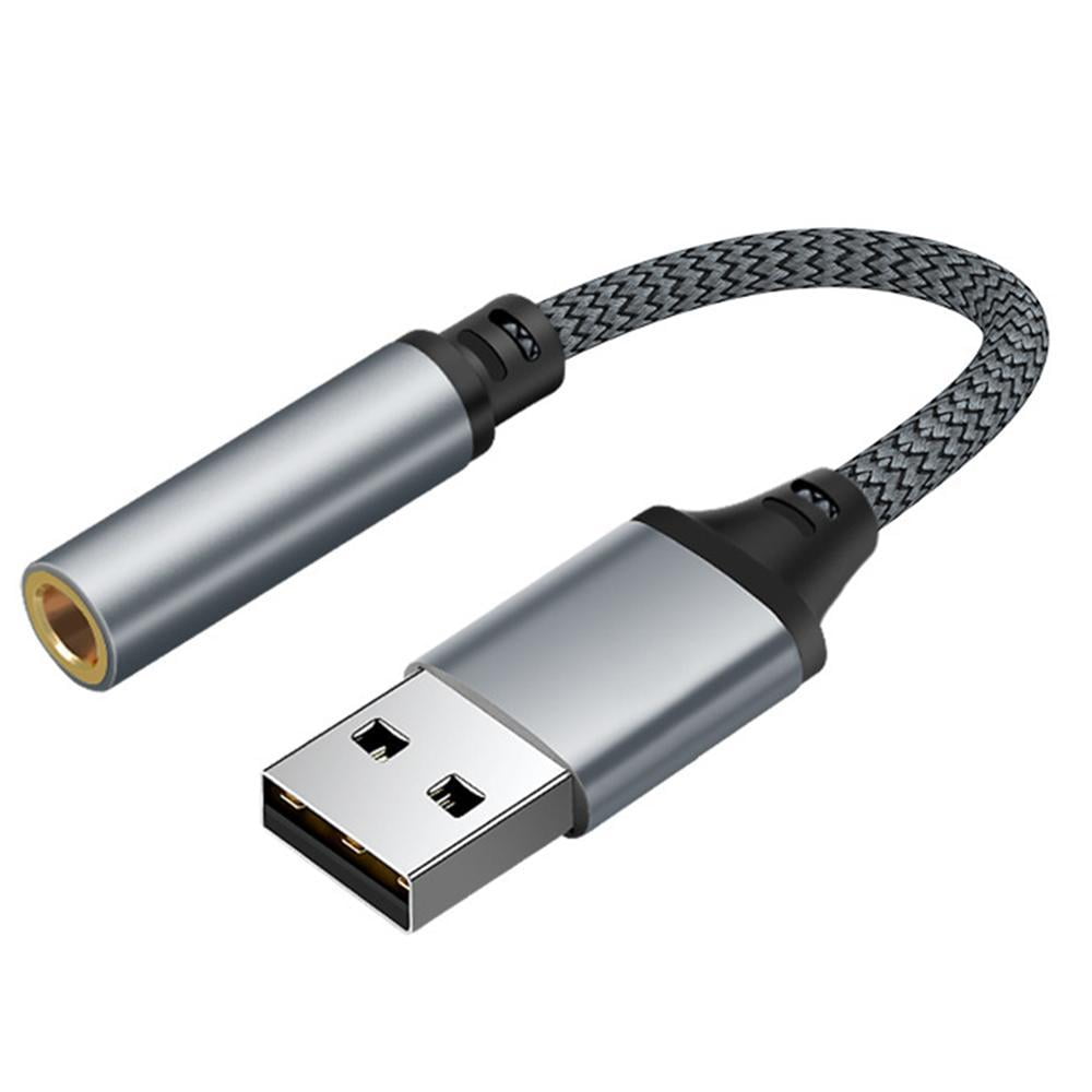 Wmool Usb To 3.5Mm Jack Audio Adapter,External Sound Card Usb-A To Audio Jack - Image 1