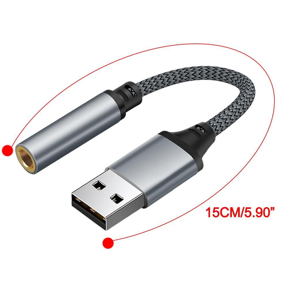 Wmool Usb To 3.5Mm Jack Audio Adapter,External Sound Card Usb-A To Audio Jack - Image 8