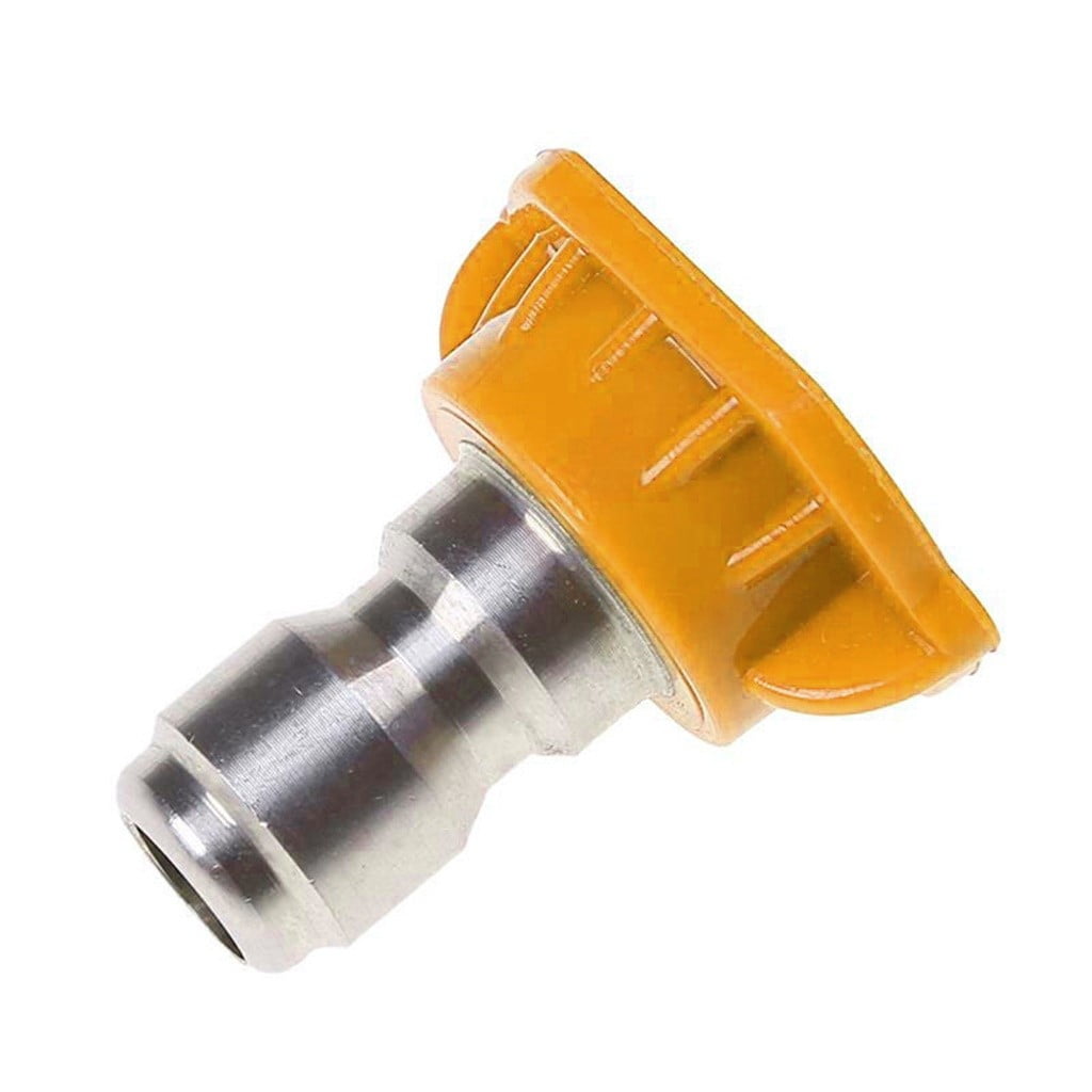 Reduced Price! Adapter Eguiwyn Quick-Connect Nozzle Tool Pressure Washer Spray Nozzle Tips Multiple Degree High Pressure Nozzle Water Gun Quick Connect Nozzle 1.0 Hole Large Fan-Shaped Black 2-B - Image 2