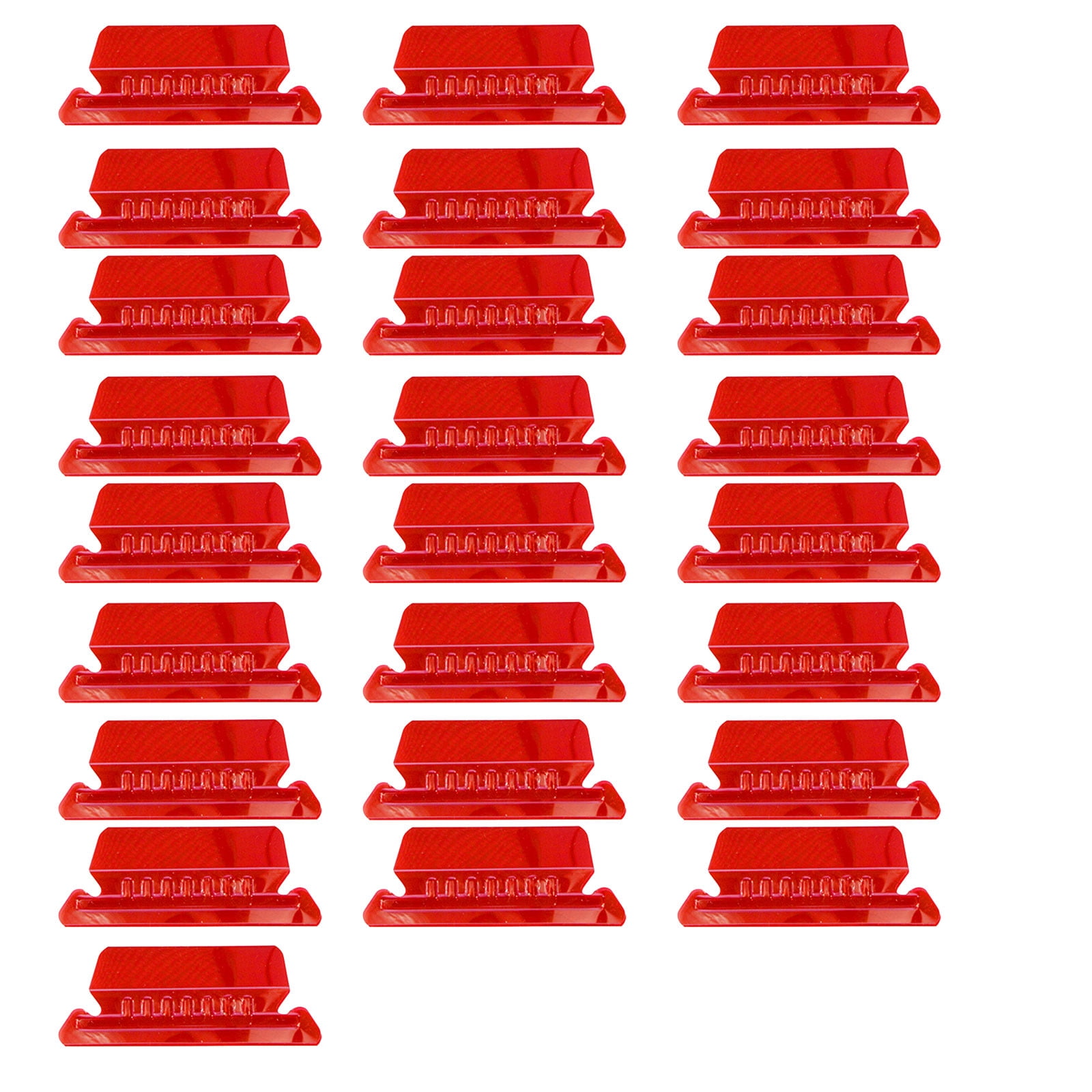 JWDX Label Index Clip Clearance! Color Label Index Folder, File Folder Tabs 25 Hanging File Folder Tabs and 25 Inserts for Quick Organize and Identification Plastic Hanging Files Easy to Read Red - Image 1