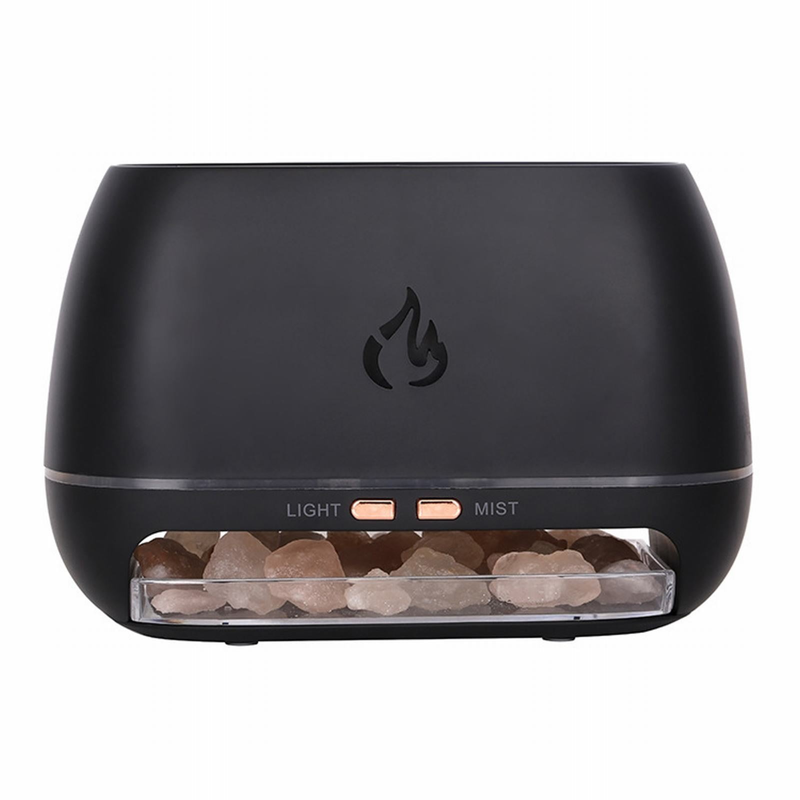 JWDX Scent Diffuser Clearance! 3 In 1 Himalayan Salt Rock Scent Diffuser Salt Rock Lamp for Office, Home Decor, Yoga, Hand Carved, Real Wood Base, Coozy Land Coozy Home Rock Scent Diffuser Rock Lamp Black - Image 1