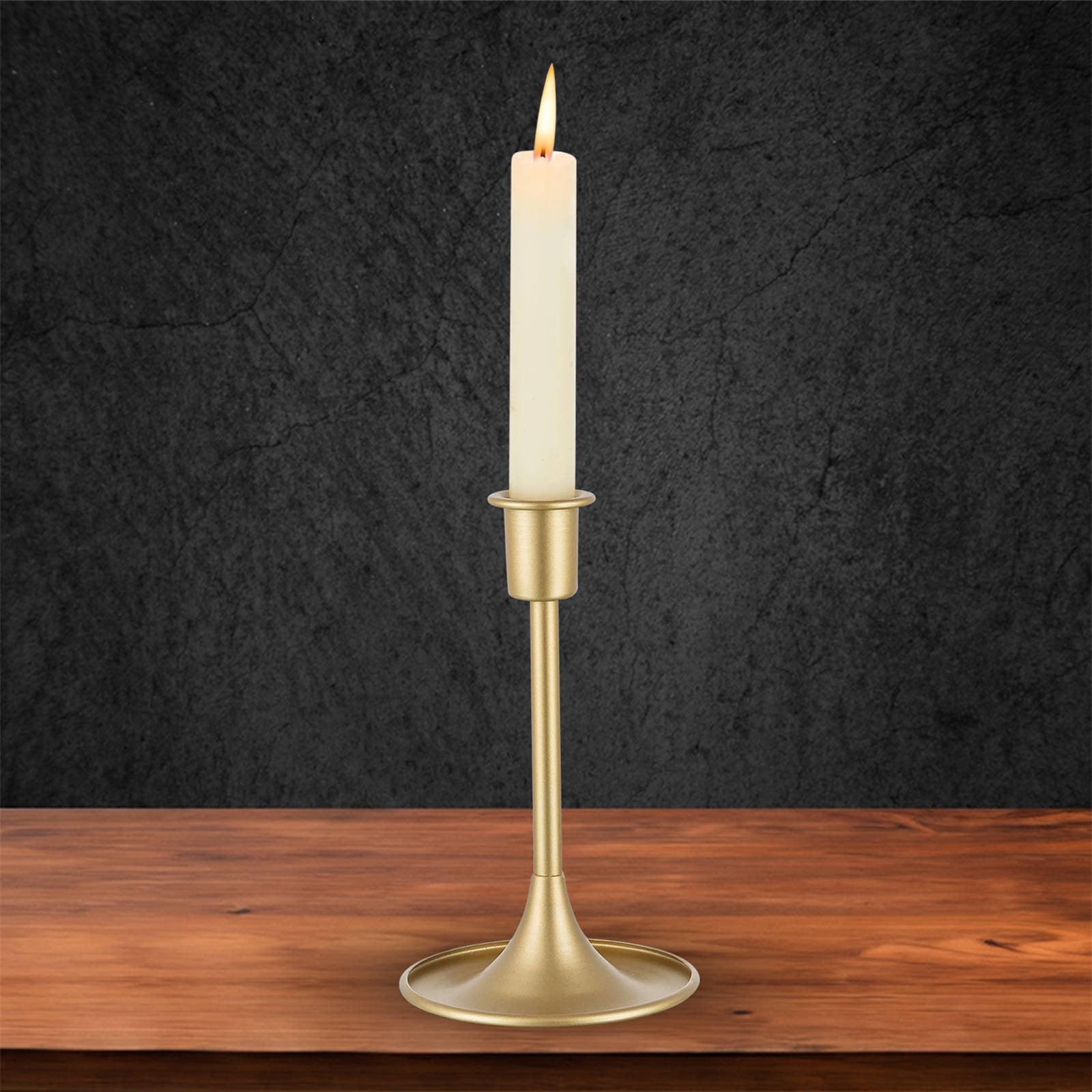 JWDX Candlestick, European Style Candle Holder Ornaments, Candlestick Holders Taper Candle Holders Stick Candle Holder for Table Centerpiece Wedding Reception Festive Christmas Mantel Decoration Z8-A - Image 2