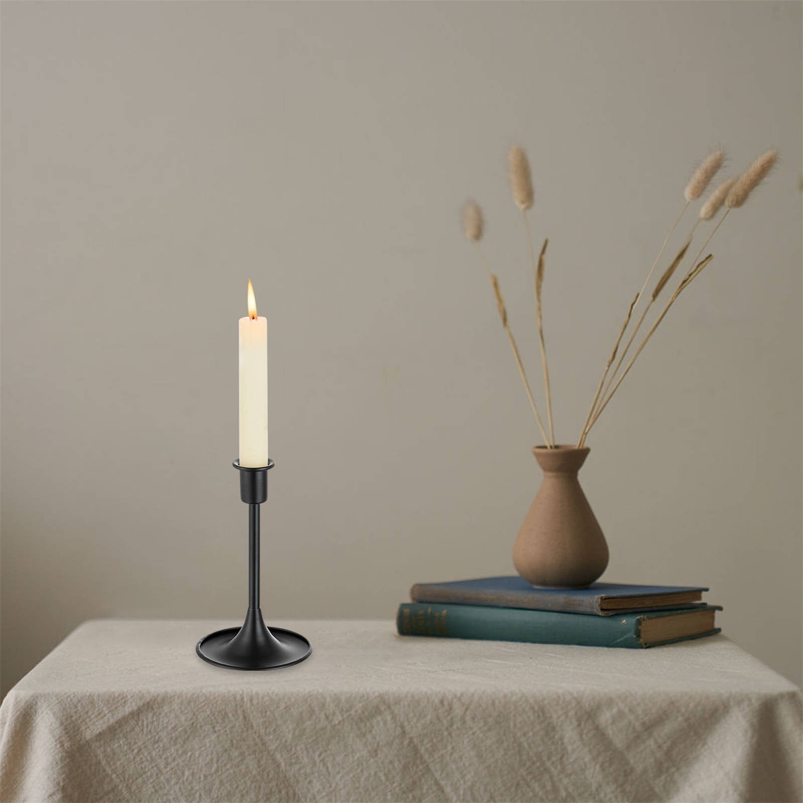 JWDX Candlestick, European Style Candle Holder Ornaments, Candlestick Holders Taper Candle Holders Stick Candle Holder for Table Centerpiece Wedding Reception Festive Christmas Mantel Decoration Z8-A - Image 4