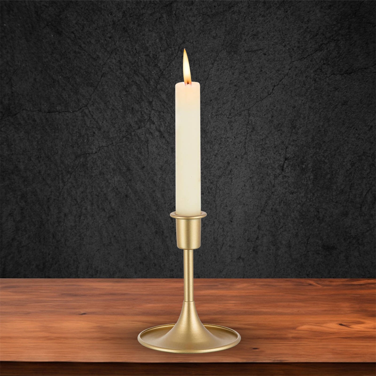 JWDX Candlestick, European Style Candle Holder Ornaments, Candlestick Holders Taper Candle Holders Stick Candle Holder for Table Centerpiece Wedding Reception Festive Christmas Mantel Decoration Z8-Silver - Image 2