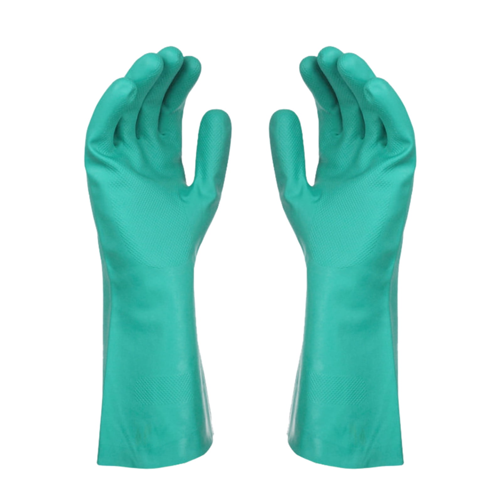 Savings, Cleaning Gloves, Eguiwyn Kid Painting Apron Sleeve, Apron Sleeve Reduced Price! 1 Pair of Gloves Gloves Gloves Washing Hand Rubber Long Cleaning Warm Gloves Kitchen Latex 3-Green1 - Image 2
