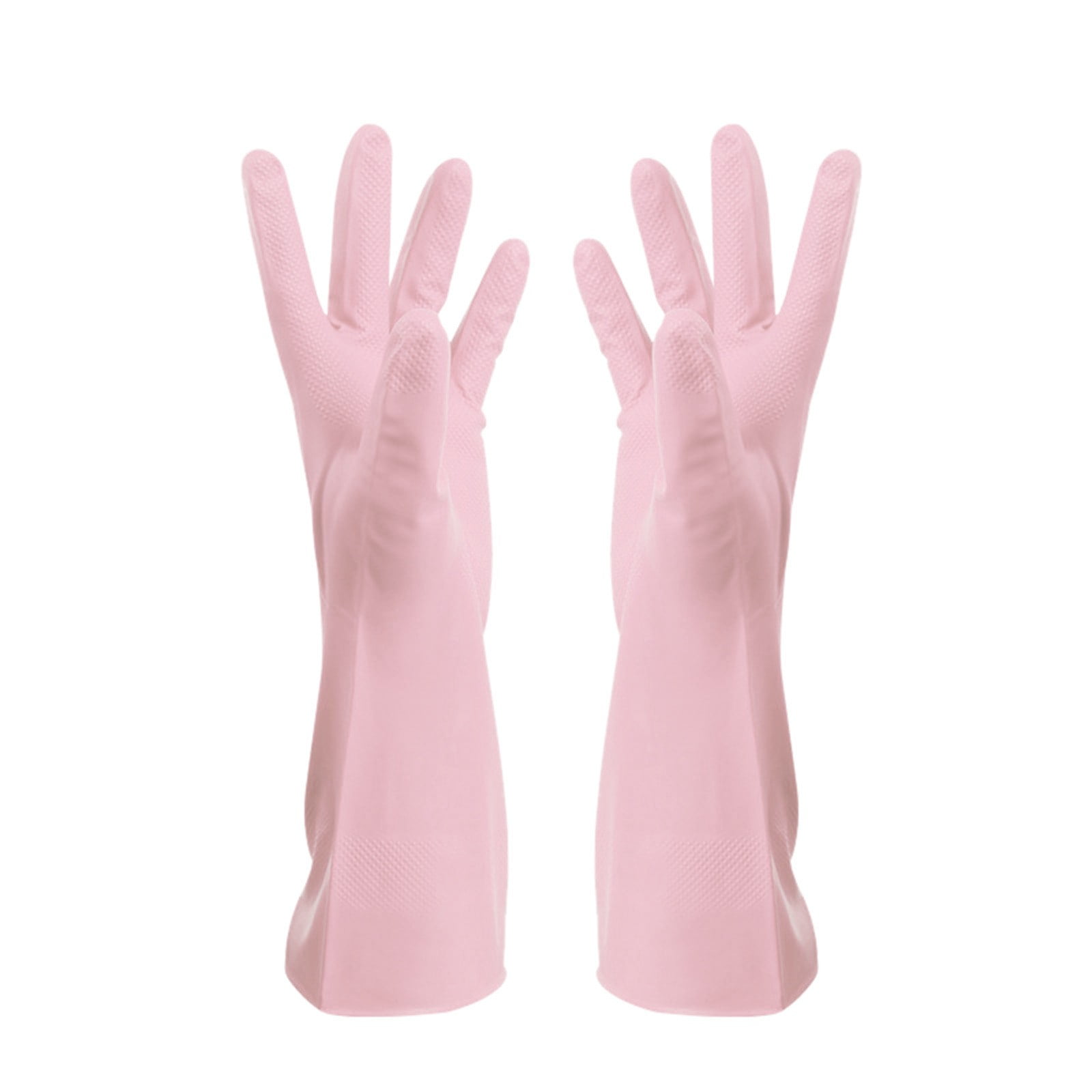 Savings, Cleaning Gloves, Eguiwyn Kid Painting Apron Sleeve, Apron Sleeve Reduced Price! 1 Pair of Gloves Gloves Gloves Washing Hand Rubber Long Cleaning Warm Gloves Kitchen Latex 3-Pink - Image 2