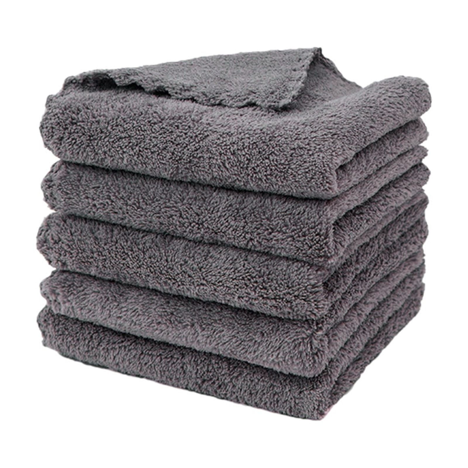 0.04lb Once for All Safe Food-Grade Items: Kitchen Cleaning Supplies! 1 Pack of Fiber Cleaning Cloth Available in 4 Colors (Green/White/Yellow/Black), Daily Home Products Kitchen Utensils Set Black - Image 2