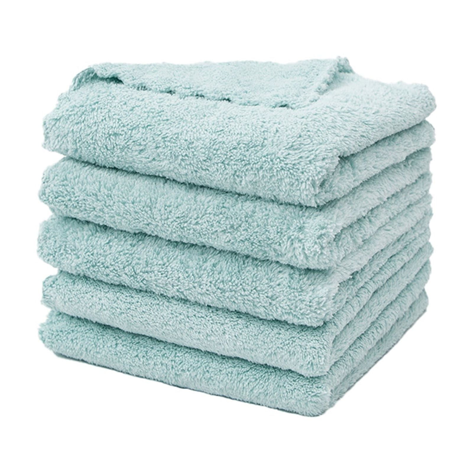 0.04lb Once for All Safe Food-Grade Items: Kitchen Cleaning Supplies! 1 Pack of Fiber Cleaning Cloth Available in 4 Colors (Green/White/Yellow/Black), Daily Home Products Kitchen Utensils Set Green - Image 2
