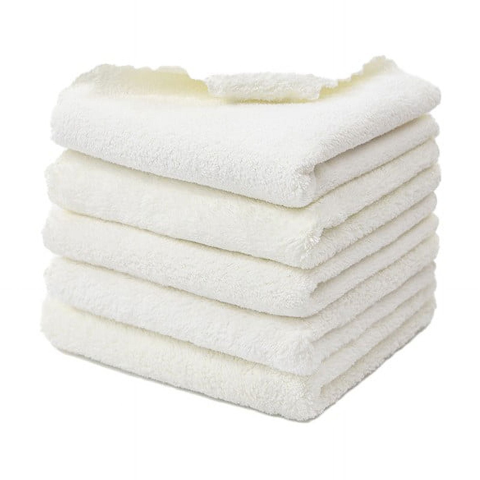 0.04lb Once for All Safe Food-Grade Items: Kitchen Cleaning Supplies! 1 Pack of Fiber Cleaning Cloth Available in 4 Colors (Green/White/Yellow/Black), Daily Home Products Kitchen Utensils Set White - Image 2