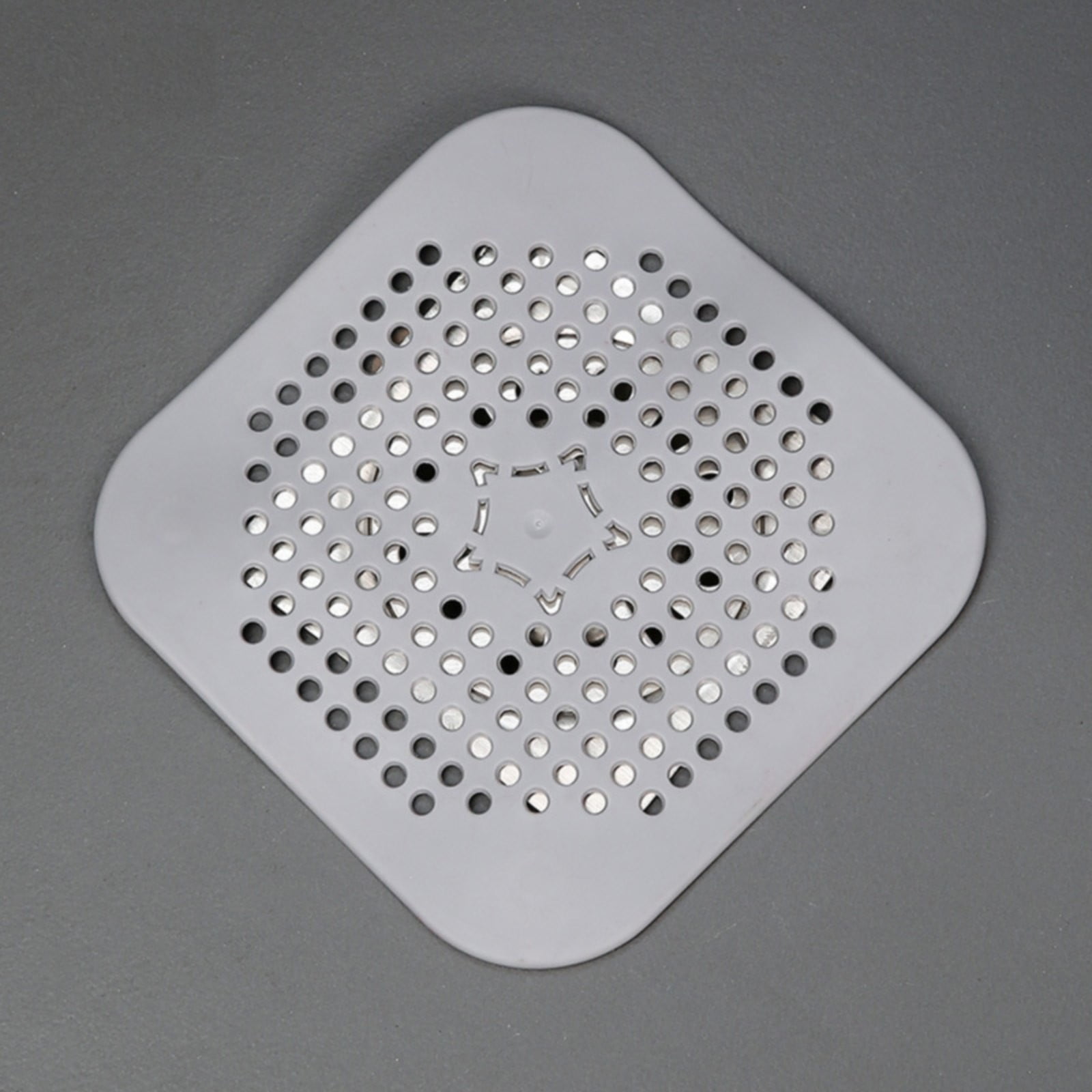 JWDX Strainers Clearance, Square Drain Cover for Shower Drain Hair Catcher Flat Silicone Plug for Bathroom and Kitchen Filter Shower Drain Flat Strainer Stopper Z1-Black - Image 6