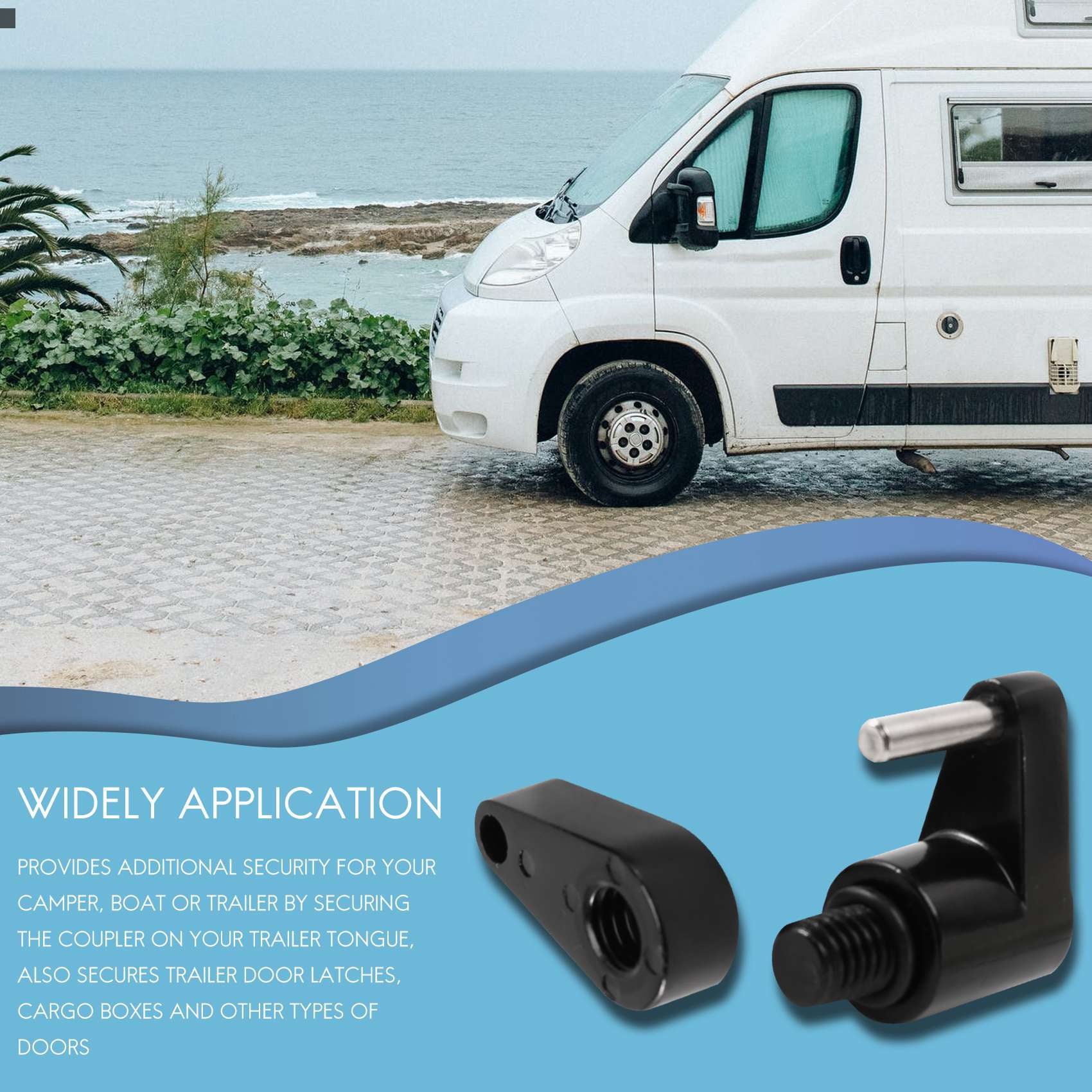 2 Set Trailer Hitch Coupler Lock Trailer Coupler Padlock 1/4 Inch Hitch Pin 3/4 Coupler Span for Truck Trailer RV Boat - Image 5