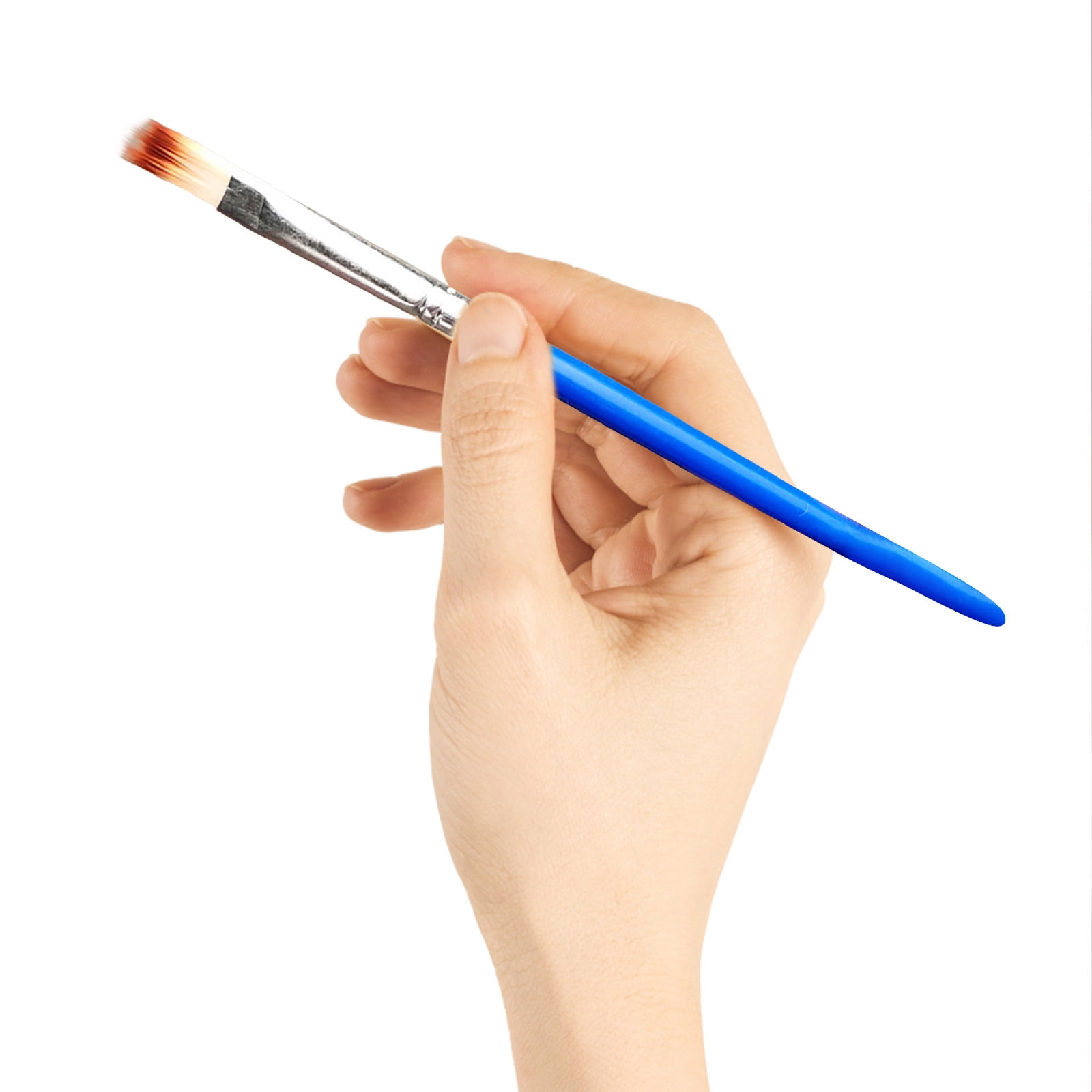 JWDX Brushes Clearance, Paint Brushes, Painting Pen, Art Tools, Brush Set, Round Tip Brushes Nylon Brushes Artist Wood Brushes for Oil Watercolor Face Nail Arts Miniature and Rock Painting Z6-Blue - Image 7