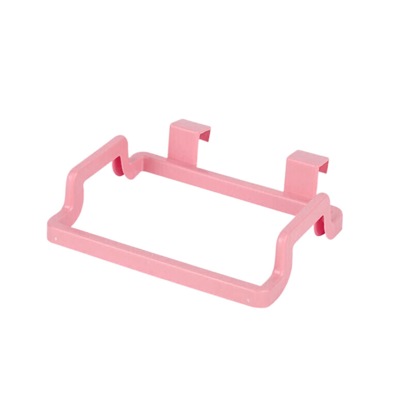 JWDX Trash Bag Rack Clearance, Hanging Trash Can, Kitchen Supplies, Garbage Bag Holder, Hanging Garbage Garbage Bag Holder Suitable for Kitchen Cabinet Doors Portable Kitchen Garbage Bag Holder Z4-Pink - Image 1