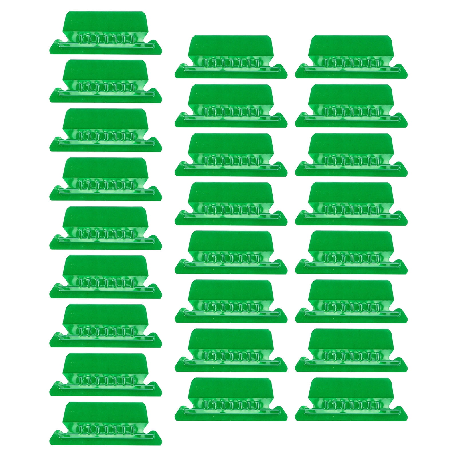 JWDX Label Index Clip Clearance, Reading Supplies, File Folder Tabs 25 Hanging File Folder Tabs and 25 Inserts for Quick Organize and Identification Plastic Hanging Files Easy to Read Green - Image 1