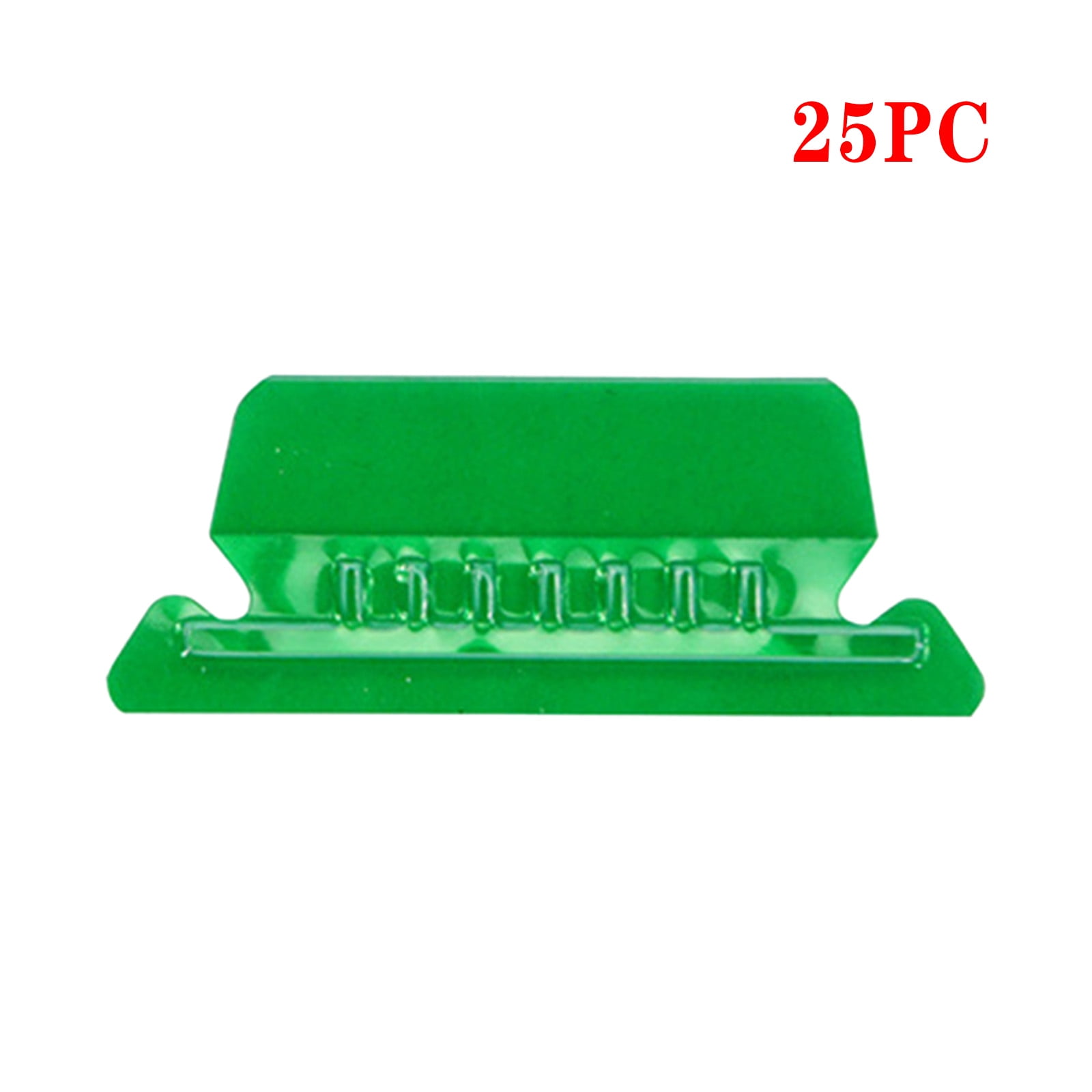 JWDX Label Index Clip Clearance, Reading Supplies, File Folder Tabs 25 Hanging File Folder Tabs and 25 Inserts for Quick Organize and Identification Plastic Hanging Files Easy to Read Green - Image 2
