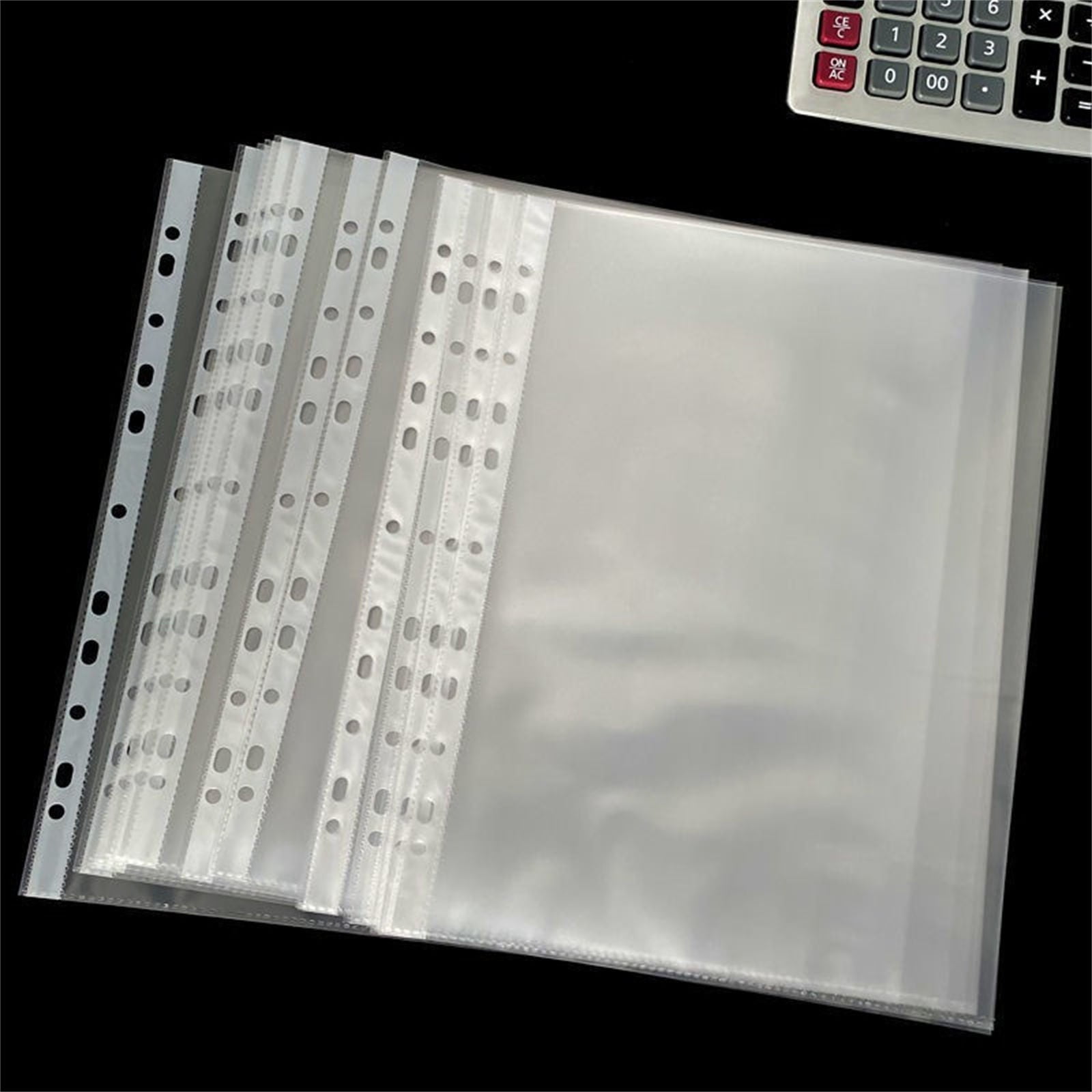 JWDX Document Bag Clearance, Material Bag, 100Pcs Sheet Protectors 9 X 12 Heavy Duty Clear Sheet Protectors Page Protectors Plastic Sleeves for Plastic Document Protectors Letter Paper Clear - Image 4