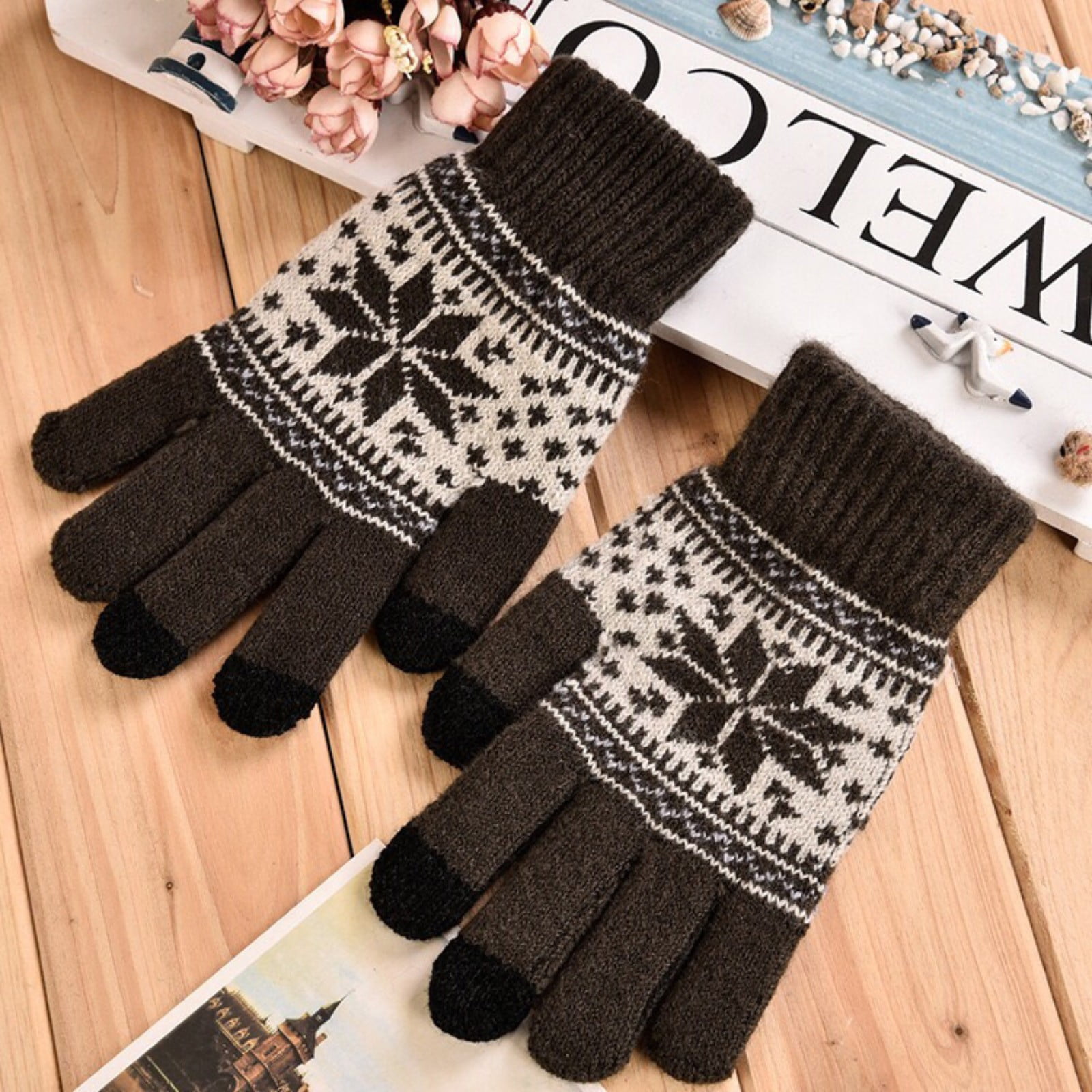 JWDX Gloves Clearance, Winter Gloves, Adult Women Men's Warm Gloves, Outdoor Ski Riding Gloves, Windproof and Fleece Gloves A - Image 7