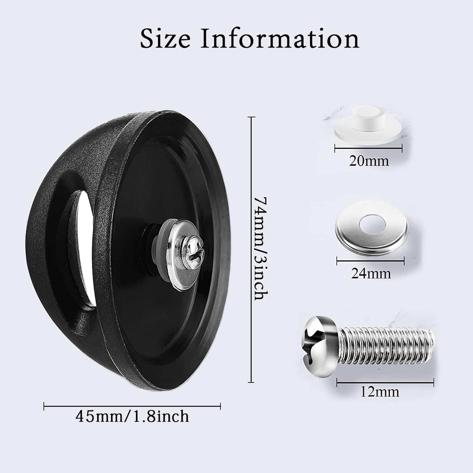 JWDX Pot Lid Handle Clearance, Kitchen Supplies, Pot Lid Replacement Knob for Rival Replacement Parts Pan Lid Hoding Handle Replacement Compatible with Kitchen Cookware Casserole Glass Saucepan Black - Image 4