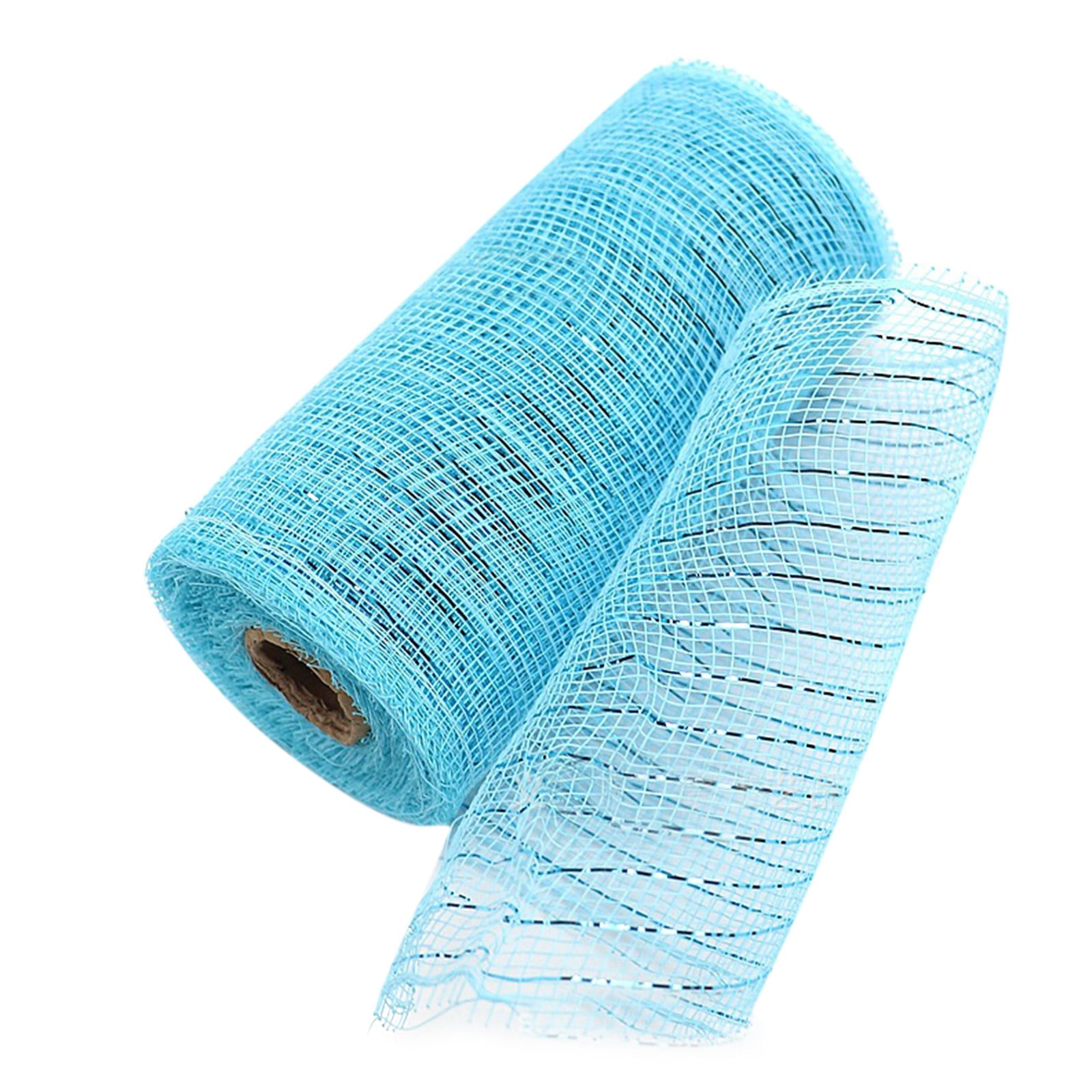 JWDX Gift Yarn Clearance, Packaging Ribbon, Poly Mesh Ribbon with Metallic Foil Each Roll for Wreaths Swags Bows Wrapping and Decorating K - Image 1