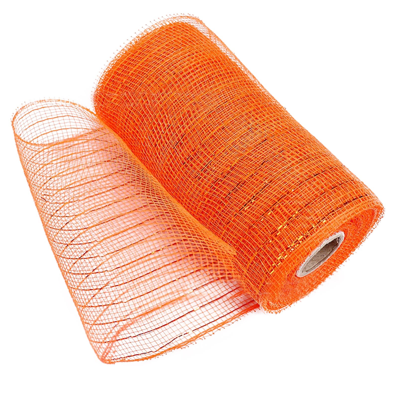 JWDX Gift Yarn Clearance, Packaging Ribbon, Poly Mesh Ribbon with Metallic Foil Each Roll for Wreaths Swags Bows Wrapping and Decorating N - Image 1