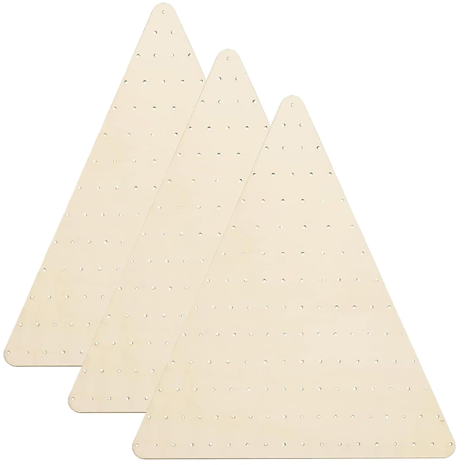 Christmas Decor: Wreath, 3Pcs Wreath Boards Wood Triangular Wreath Frame with Holes Decorative Diy Crafts! Crazy Price Cuts! 3Pcs Wooden Board A - Image 1