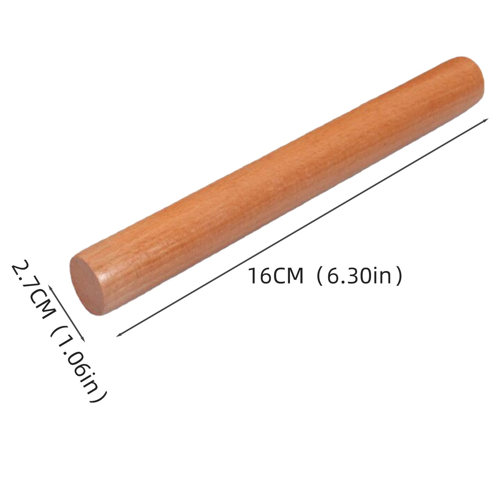 + 1X Rolling Pin, End of Year Clearance: Wooden Pizza Roller, Dumpling Christmas Wooden Silicone Rolling Pin Wood Adjustable Cookie Roll Pin A - Image 2